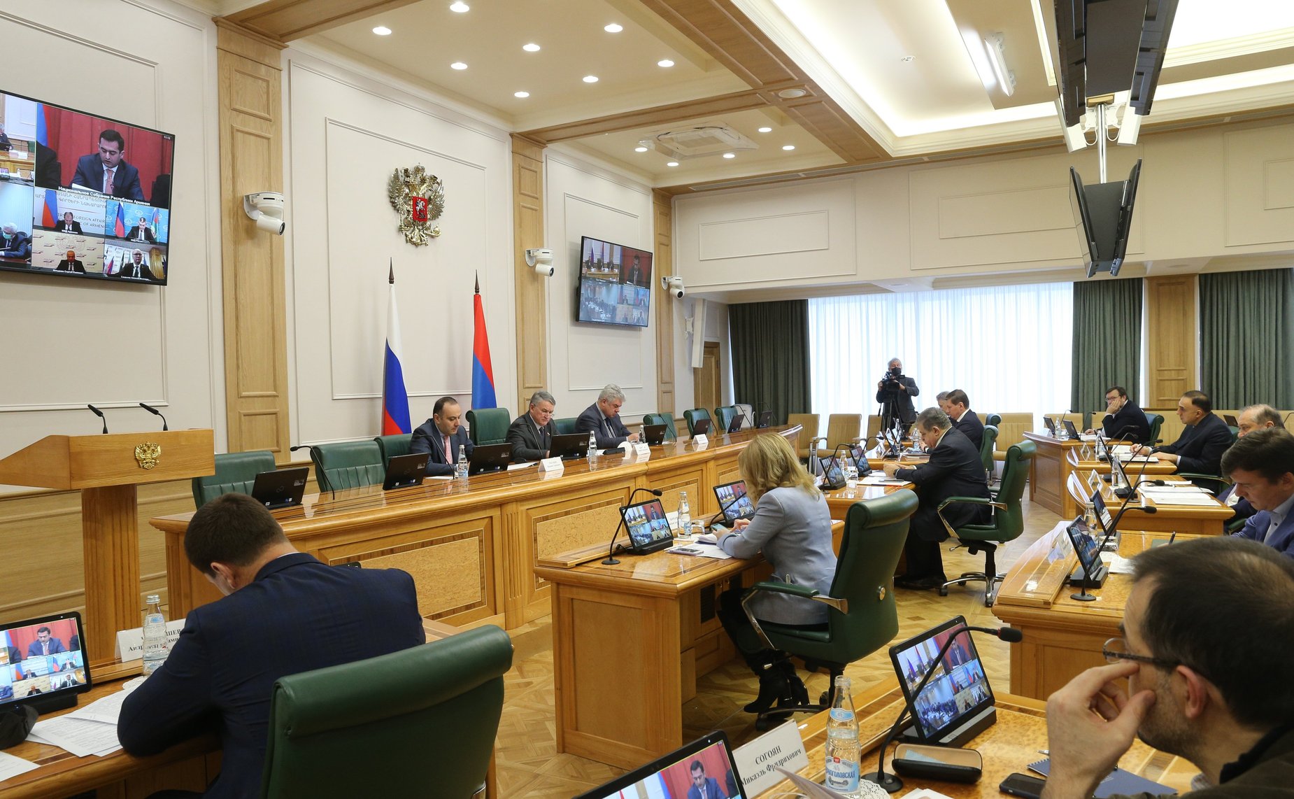 Заседание Межпарламентской комиссии по сотрудничеству Федерального Собрания РФ и Национального Собрания Республики Армения