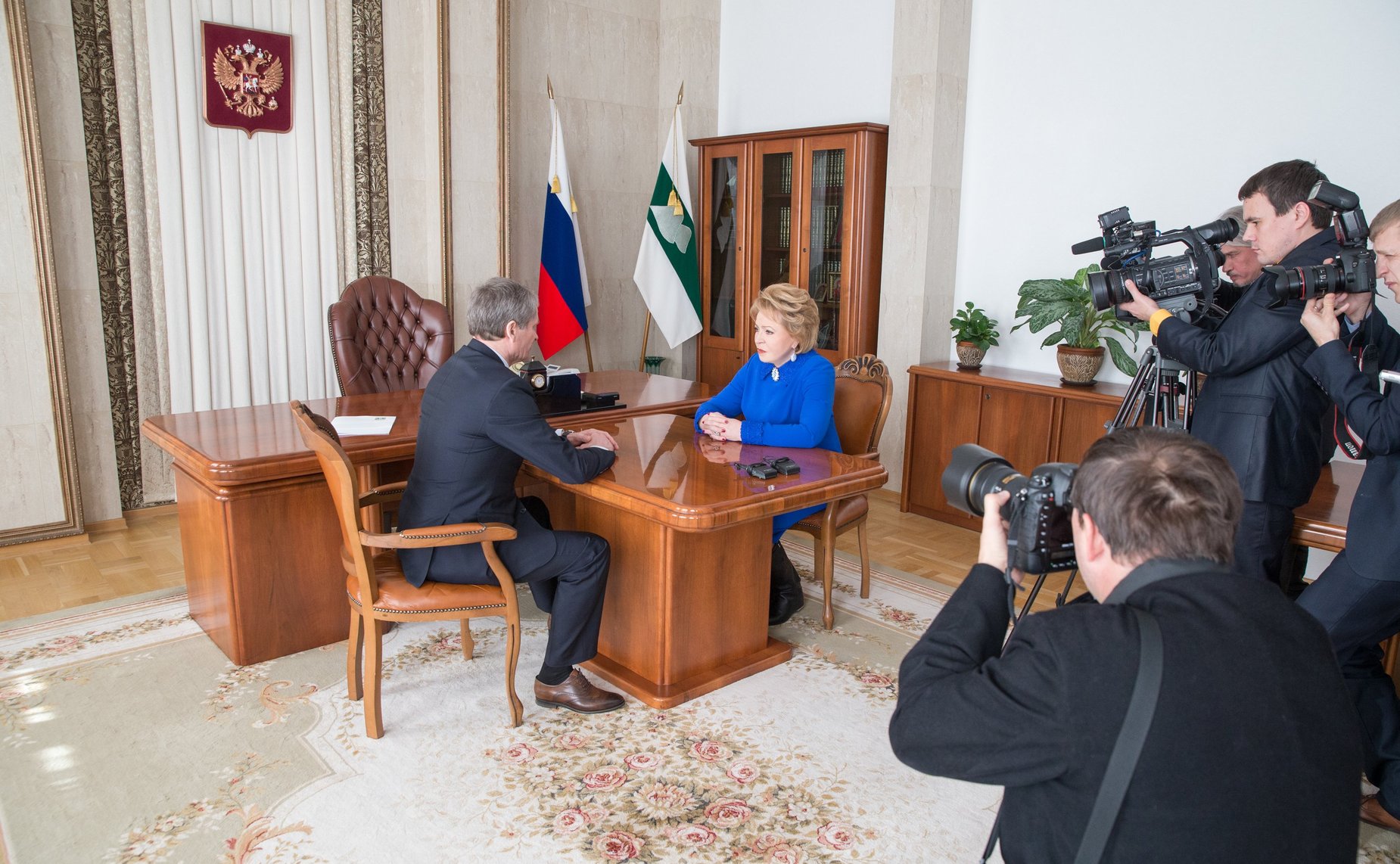 Встреча В. Матвиенко с губернатором Курганской области