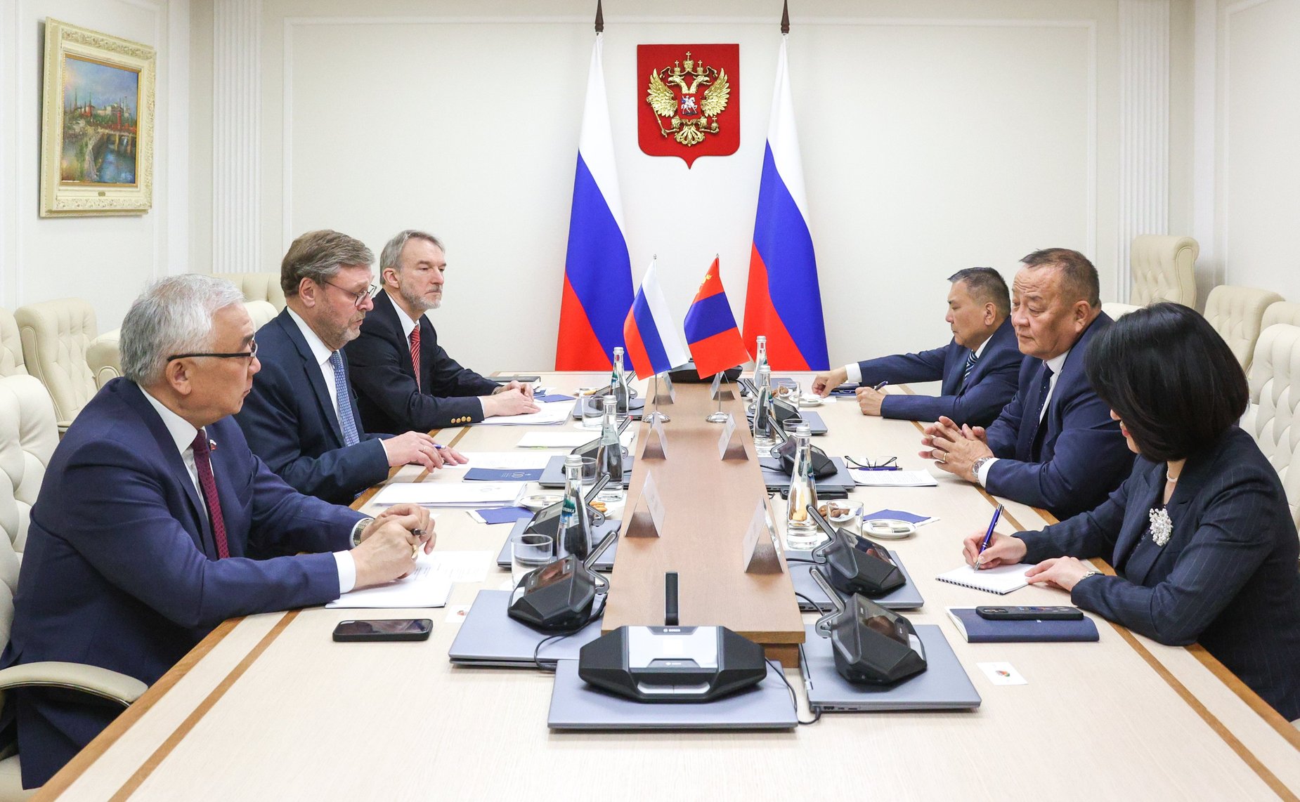 Константин Косачев провел встречу с Чрезвычайным и Полномочным Послом Монголии в Российской Федерации Дуламсурэнгийн Давой