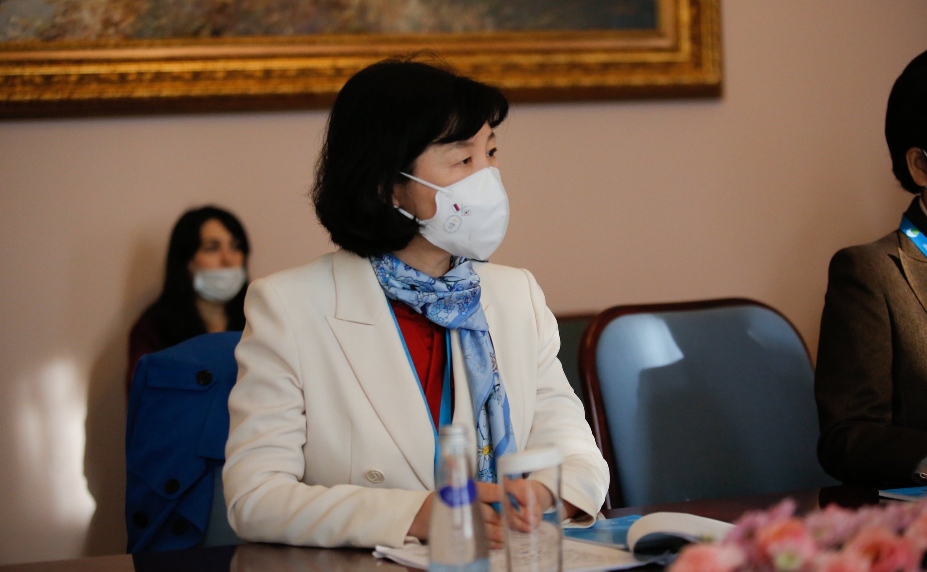 Встреча председателя Комитета СФ по международным делам Григория Карасина с членом Национального собрания Республики Корея, руководителем исследовательского центра «За демократию и процветание государства» Ин Чже Гын