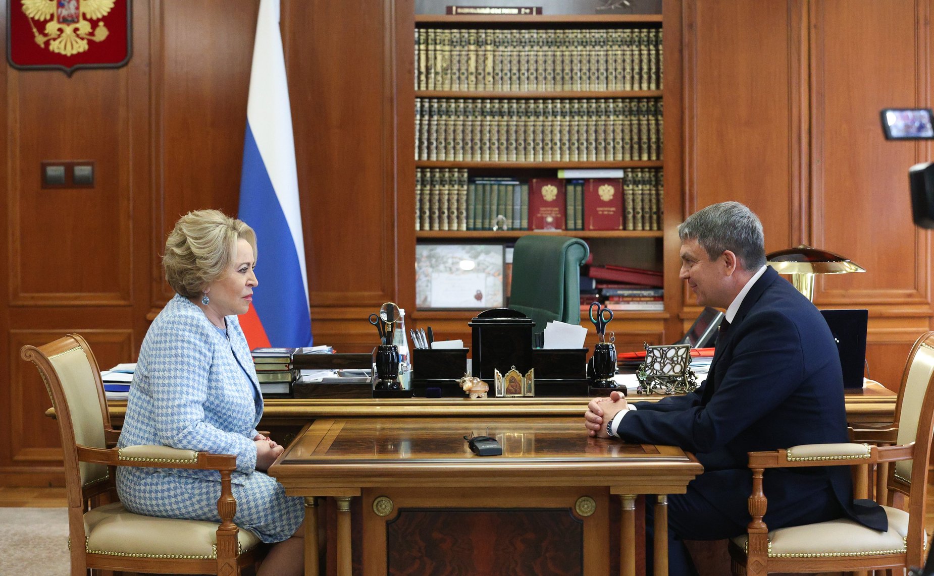 Валентина Матвиенко провела встречу с главой Луганской Народной Республики Леонидом Пасечником