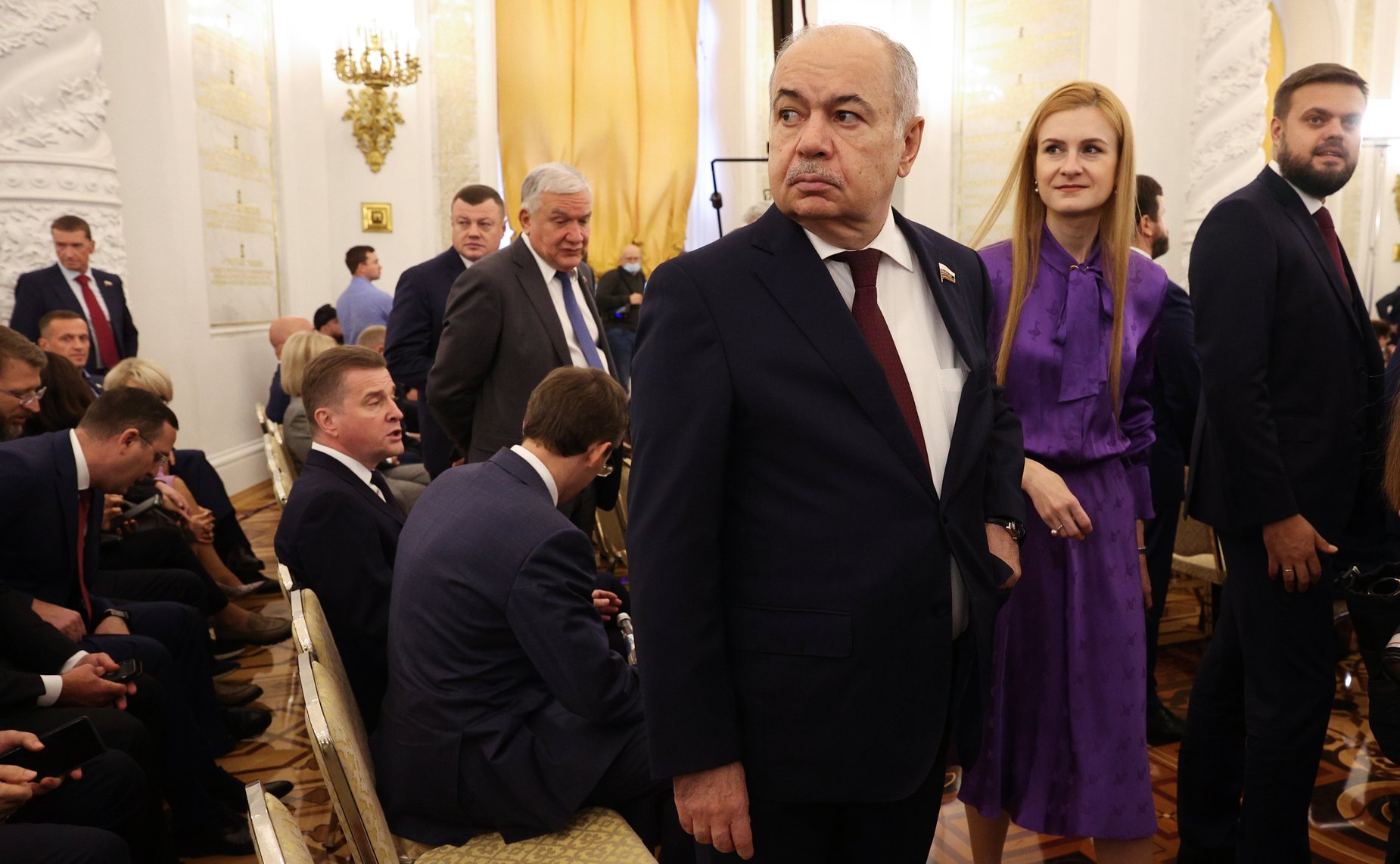 Церемония подписания договоров о принятии ДНР, ЛНР, Запорожской и Херсонской областей в состав России