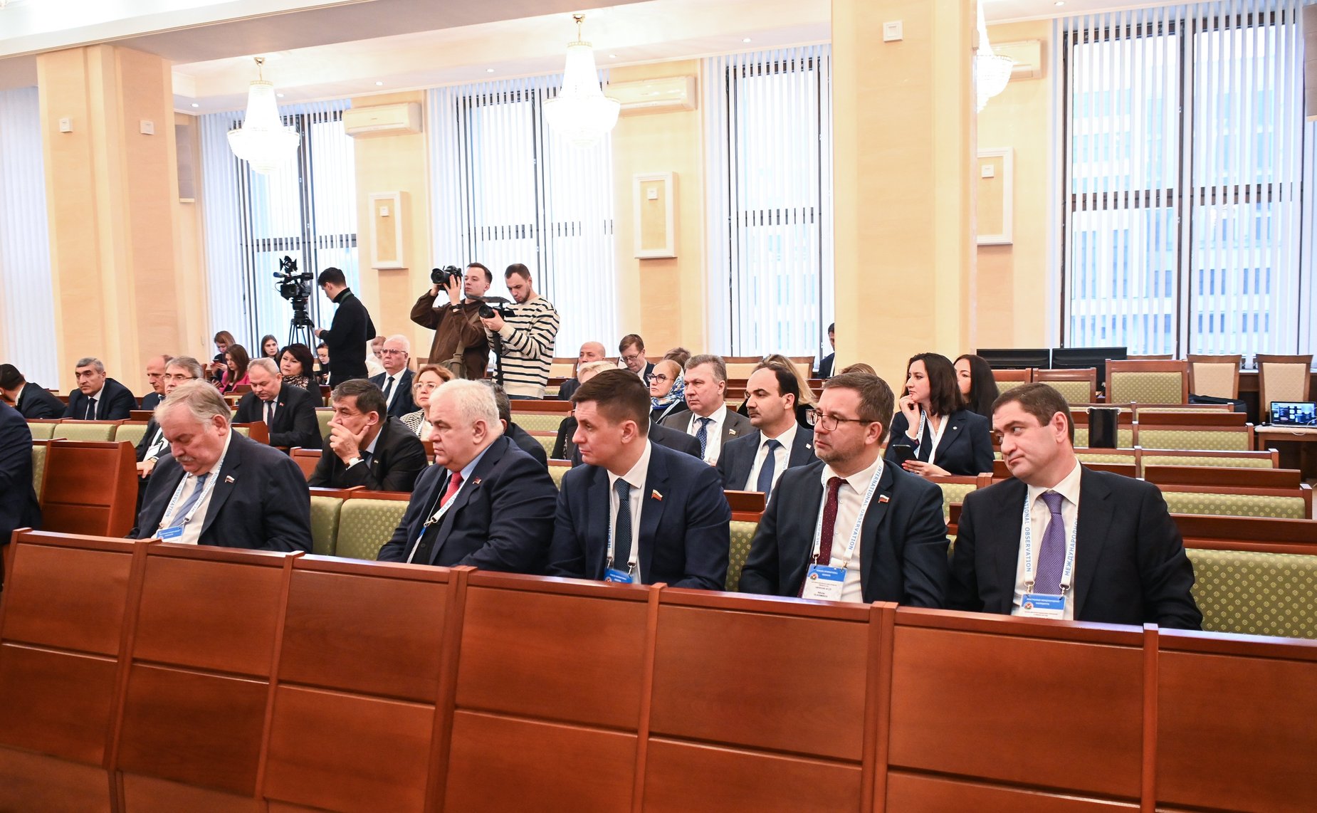 Российские законодатели в рамках визита провели встречу с Председателем Центральной избирательной комиссии Беларуси Игорем Карпенко