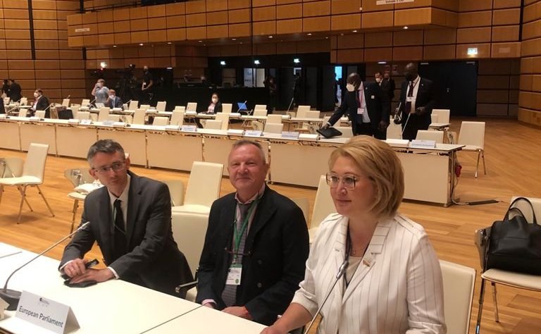 Лилия Гумерова выступила в ходе тематической панельной дискуссии «Парламенты и глобальное управление: незавершенная повестка дня», состоявшейся в рамках 5-й Всемирной конференции спикеров парламентов в Вене