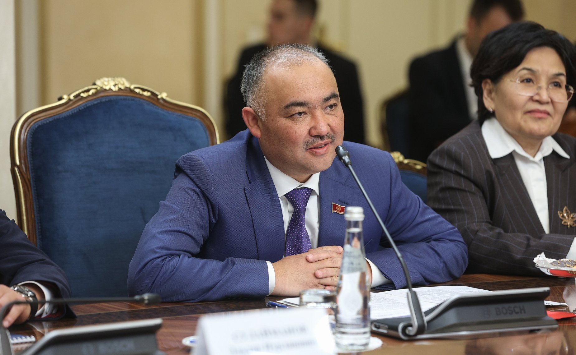 Валентина Матвиенко встретилась с Председателем Жогорку Кенеша Киргизской Республики Нурланбеком Шакиевым