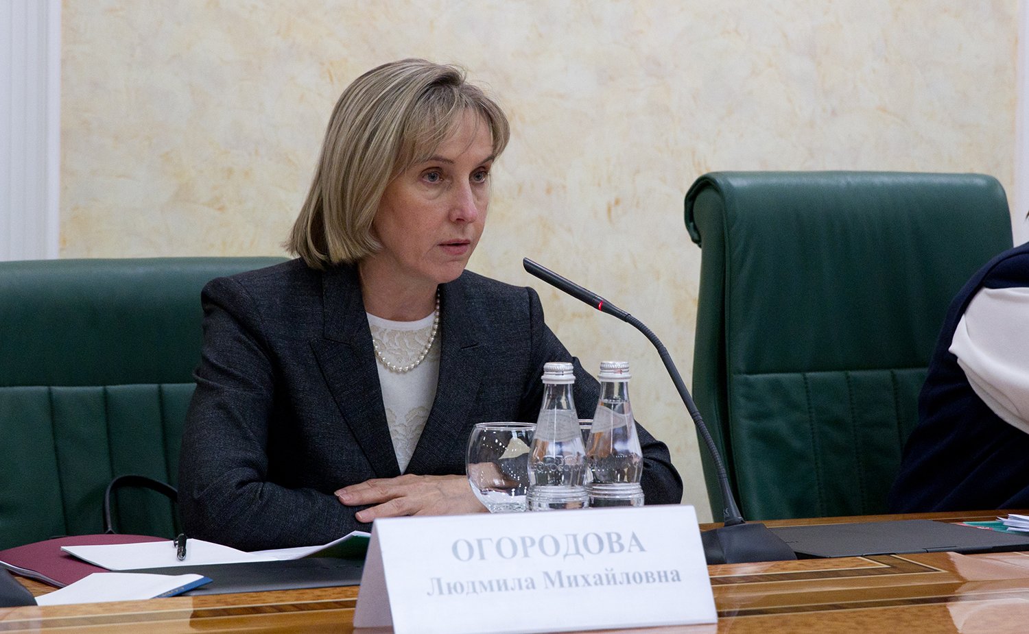 Л. Огородова выступила на  парламентских слушаниях