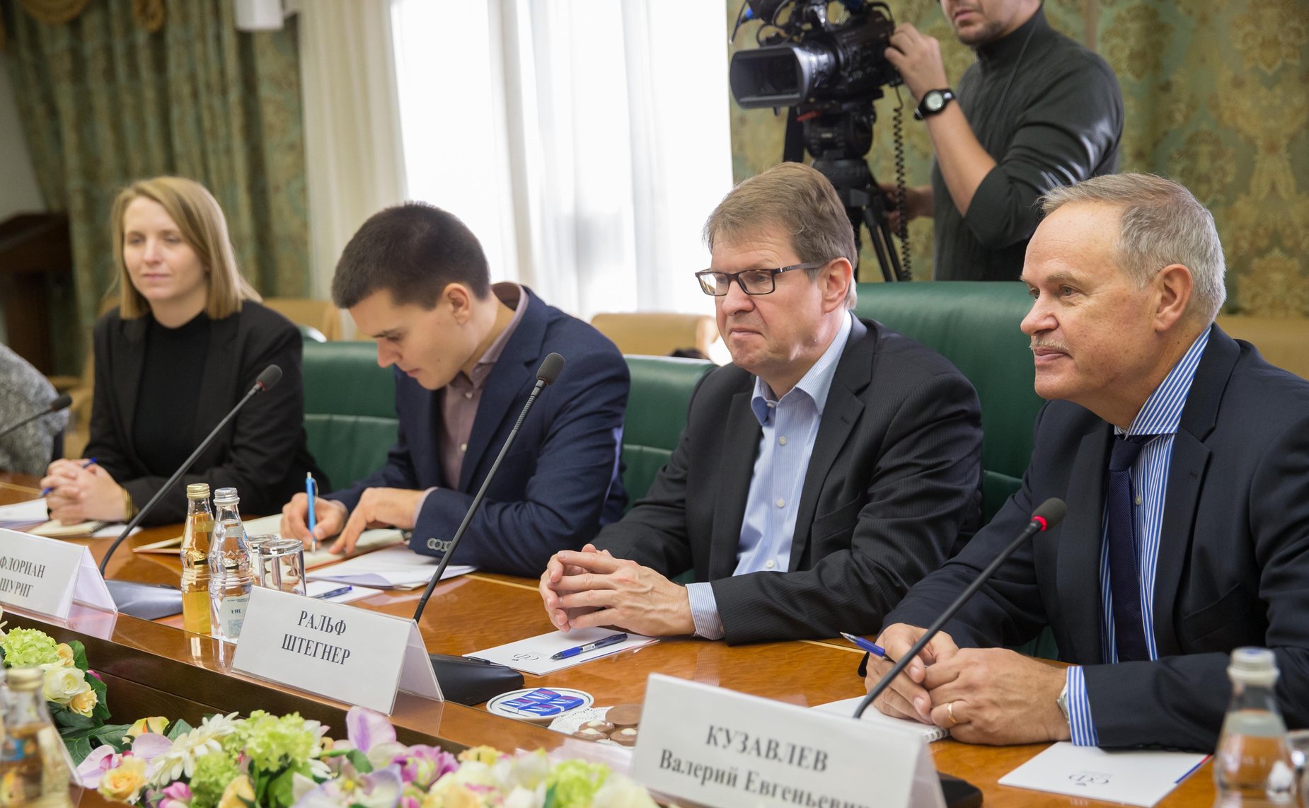 Встреча Константина Косачева с заместителем председателя Социал-демократической партии Германии, председателем фракции СДПГ в Ландтаге федеральной земли Шлезвиг-Гольштейн Ральфом Штегнером