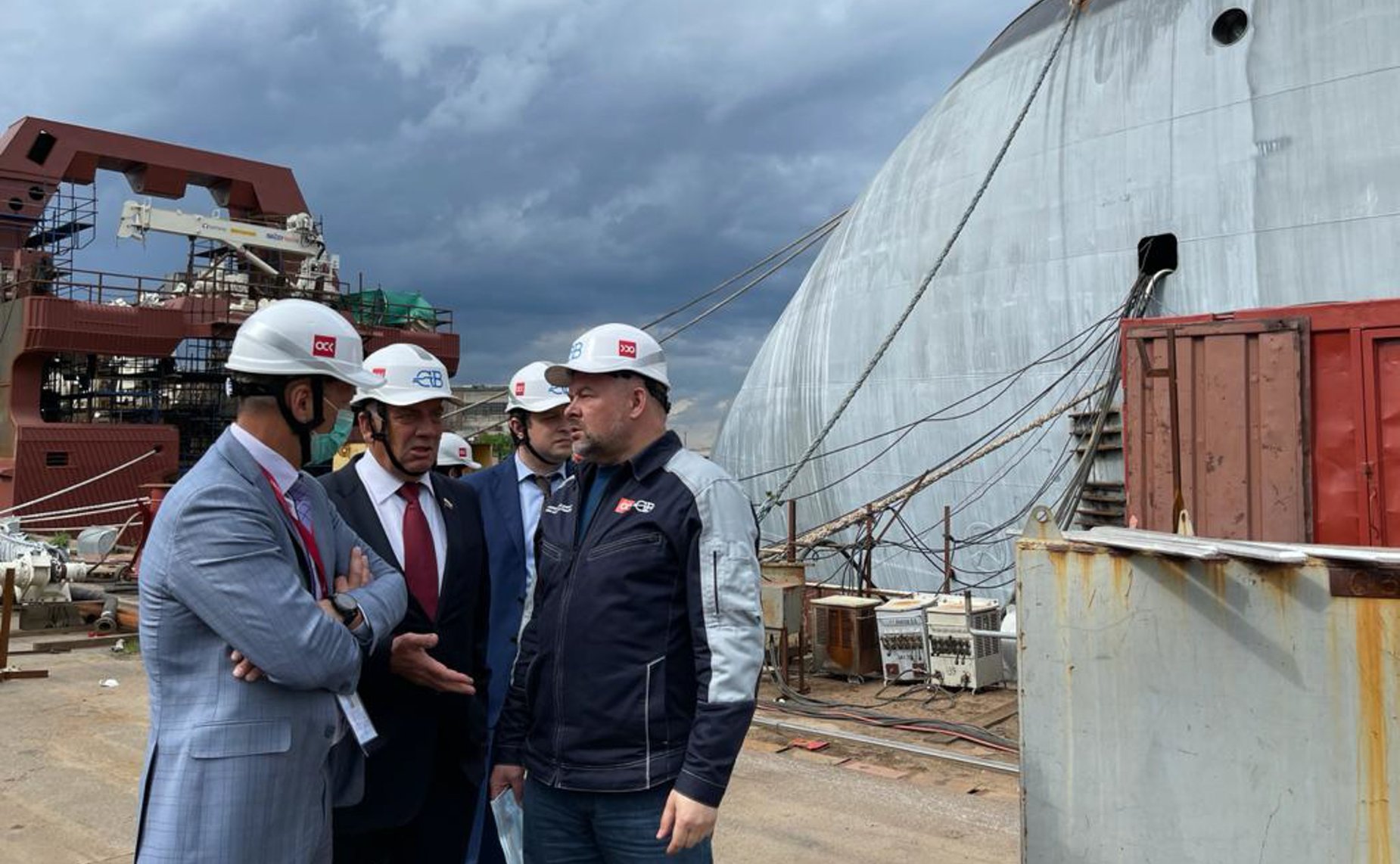 Андрей Яцкин и Сергей Митин посетили судостроительный завод «Северная верфь» в Санкт-Петербурге