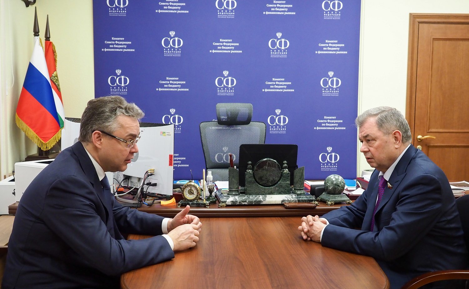 Встреча Анатолия Артамонова с губернатором Ставропольского края Владимиром Владимировым