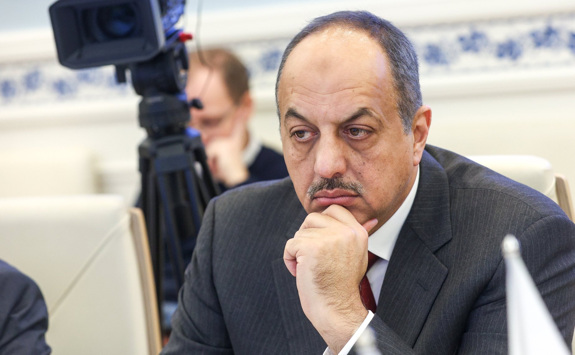 Встреча Владимира Булавина с бывшим заместителем Председателя Совета министров и Государственным министром по вопросам обороны Государства Катар Халедом бен Мухаммедом Аль-Атыйей