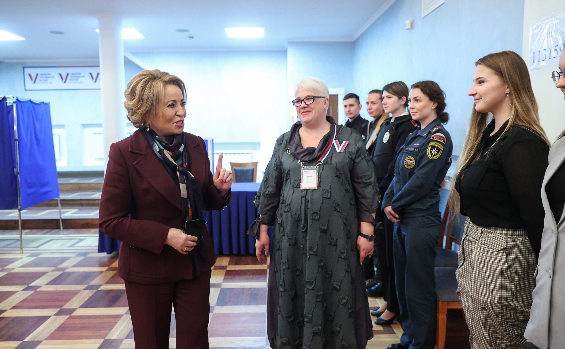 Валентина Матвиенко приняла участие в голосовании на выборах Президента Российской Федерации