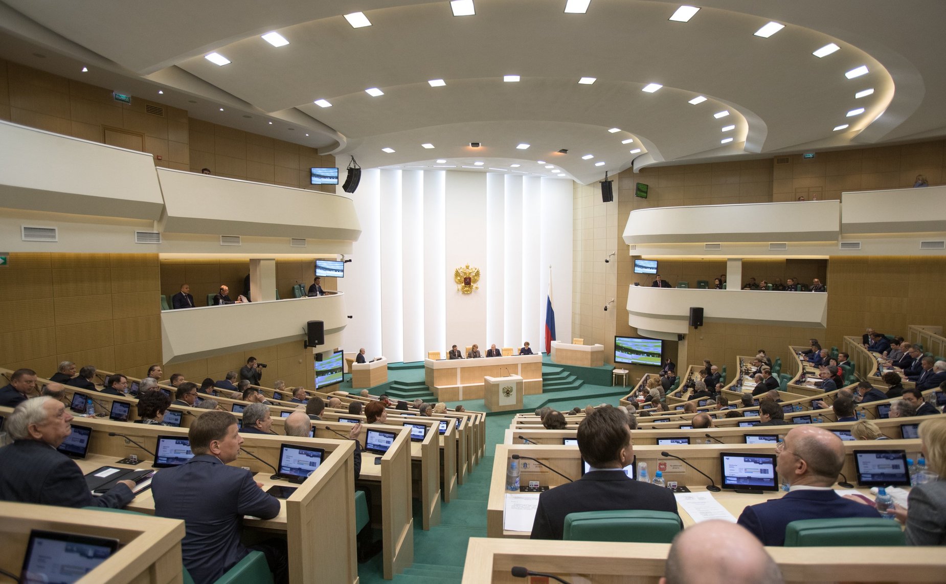 Зал заседаний Совета Федерации