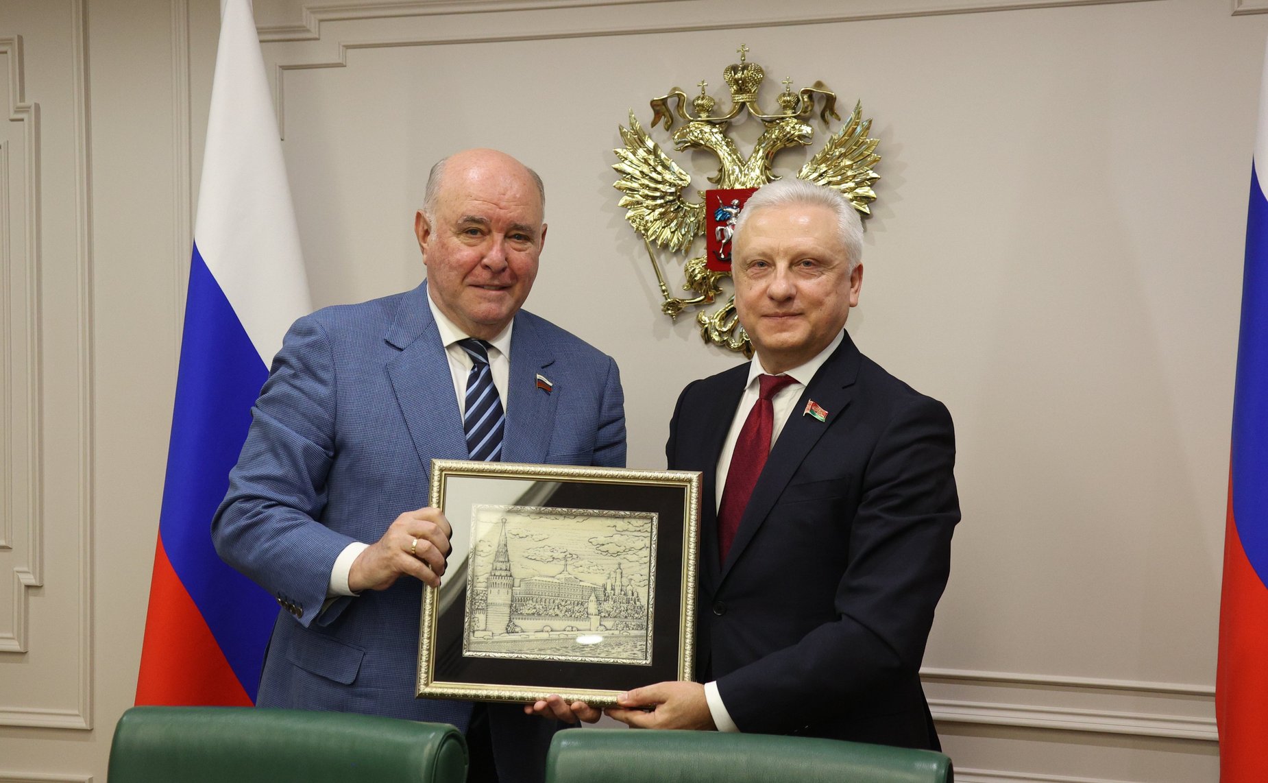 Встреча председателя Комитета СФ по международным делам Григория Карасина с председателем Постоянной комиссии Совета Республики Национального собрания Республики Беларусь по международным делам и национальной безопасности