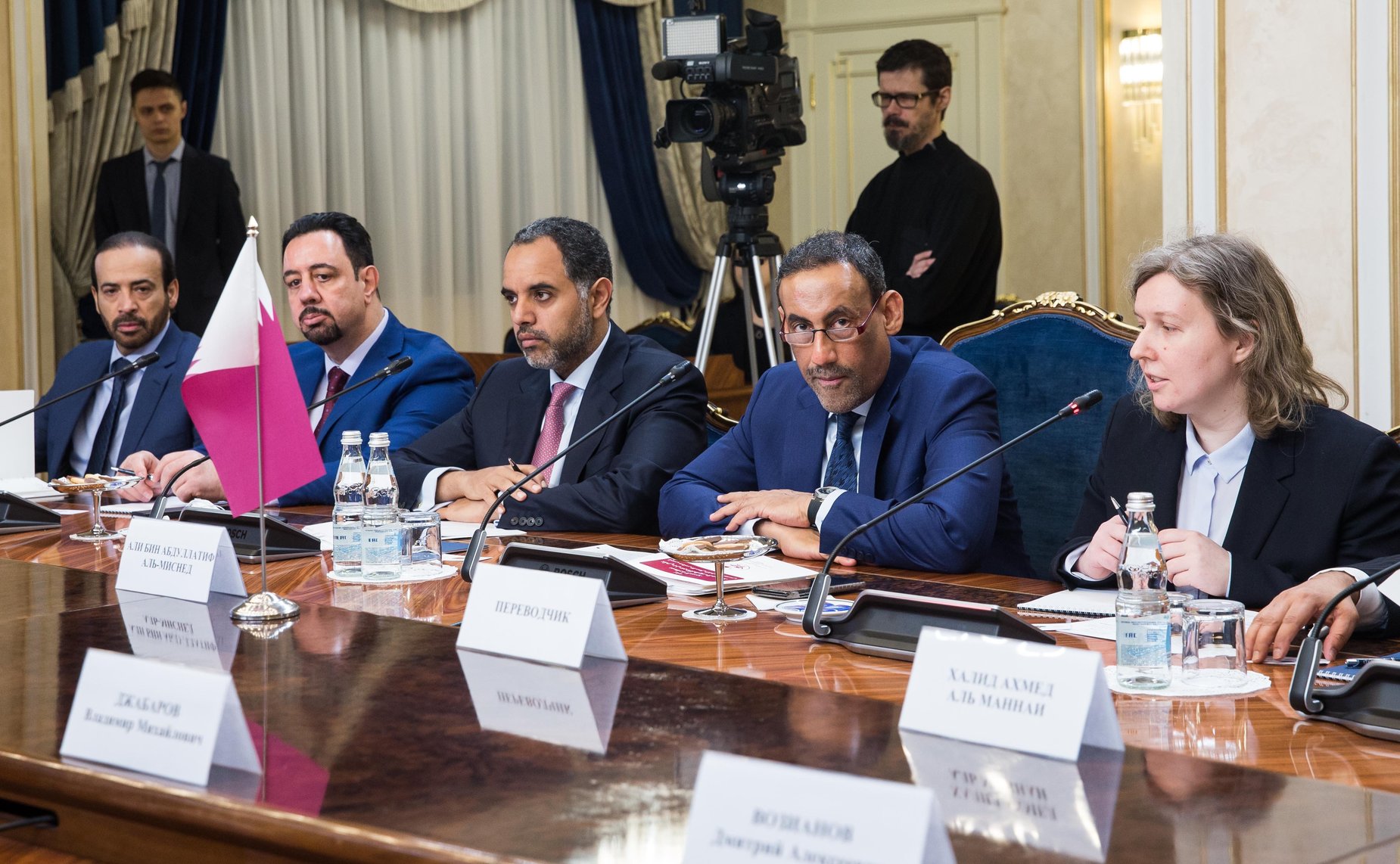 Встреча И. Умаханова с председателем катарской части Катарско-Российского делового совета, членом Консультативного Совета Государства Катар Али Бин Абдуллатифом Аль-Миснедом