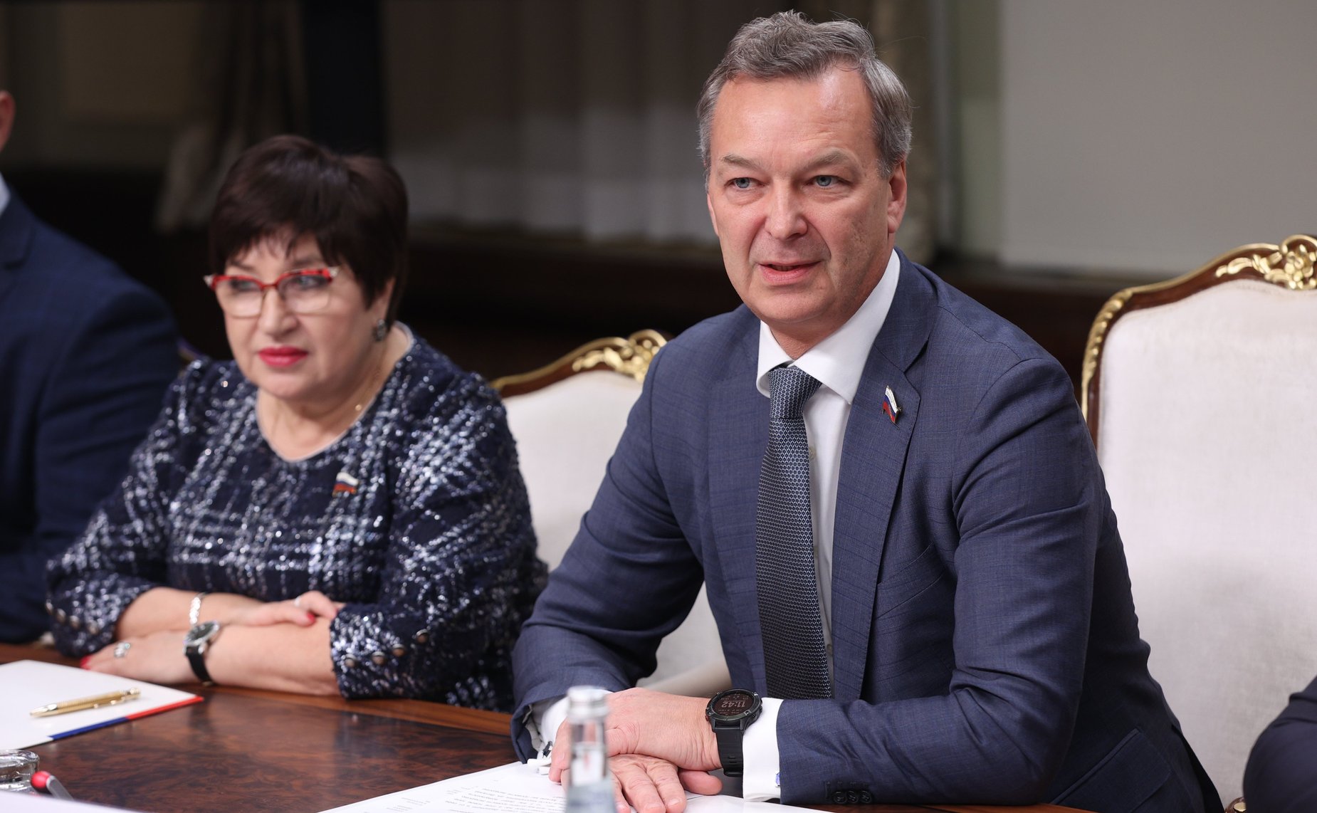 Церемония награждения участников X Парламентских встреч в рамках XXX Международных образовательных чтений на тему: «К 350-летию со дня рождения Петра I: секулярный мир и религиозность»