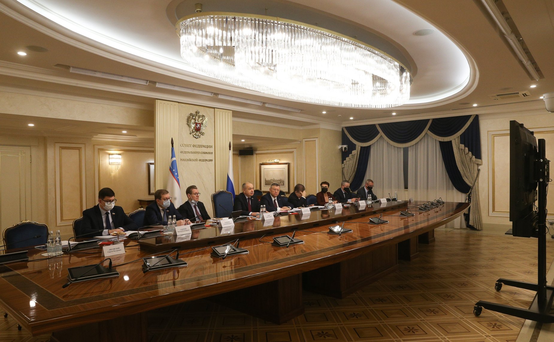 Заседание Комиссии по сотрудничеству Совета Федерации и Сената Олий Мажлиса Республики Узбекистан