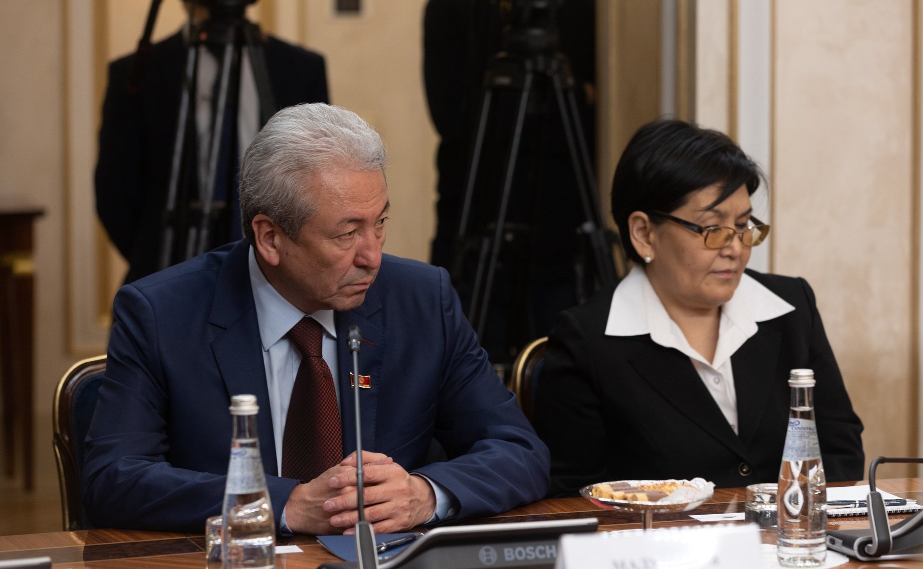 Встреча Председателя СФ Валентины Матвиенко с Председателем Жогорку Кенеша Киргизской республики