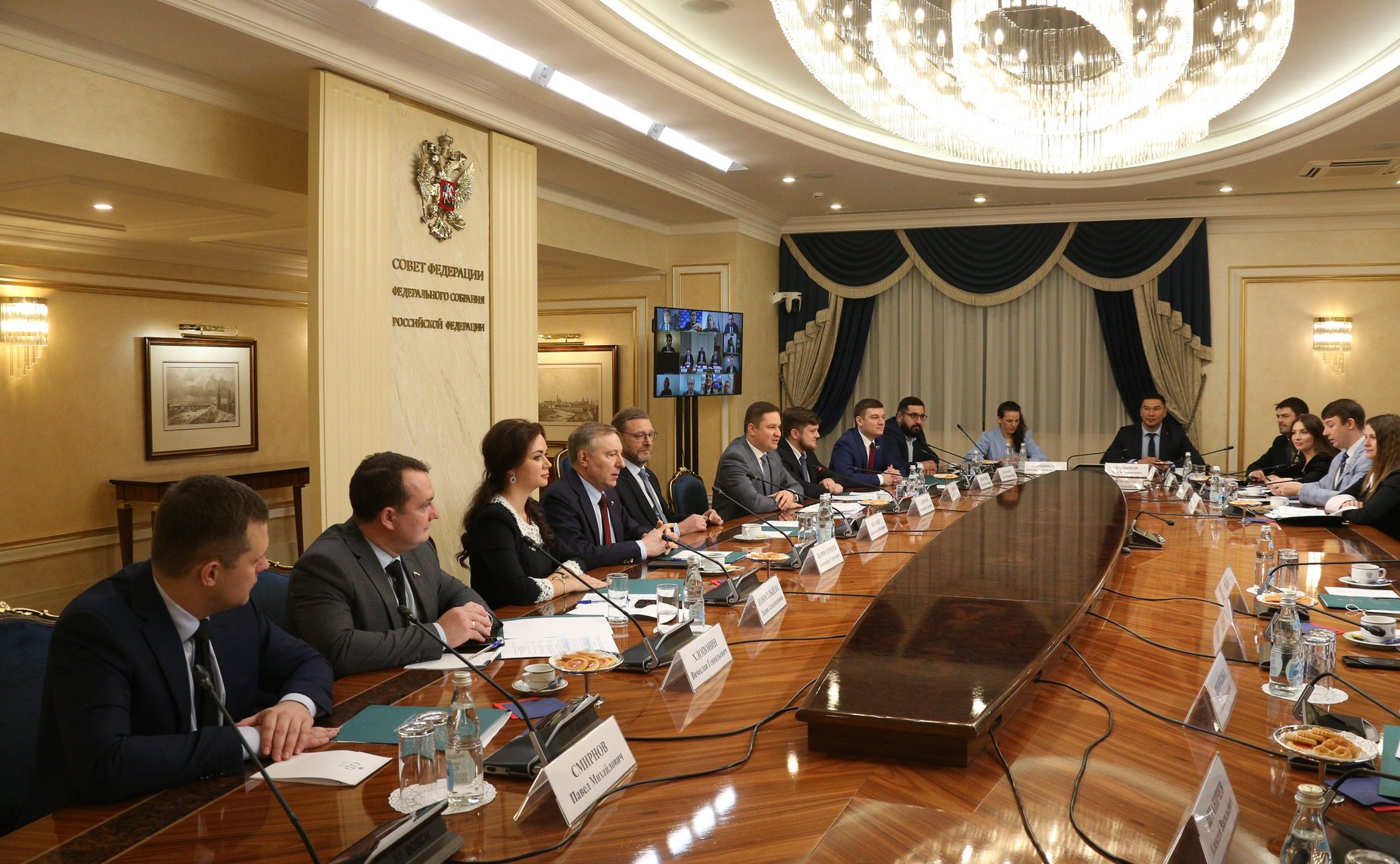 Встреча заместителя Председателя СФ Константина Косачева с членами Палаты молодых законодателей при СФ