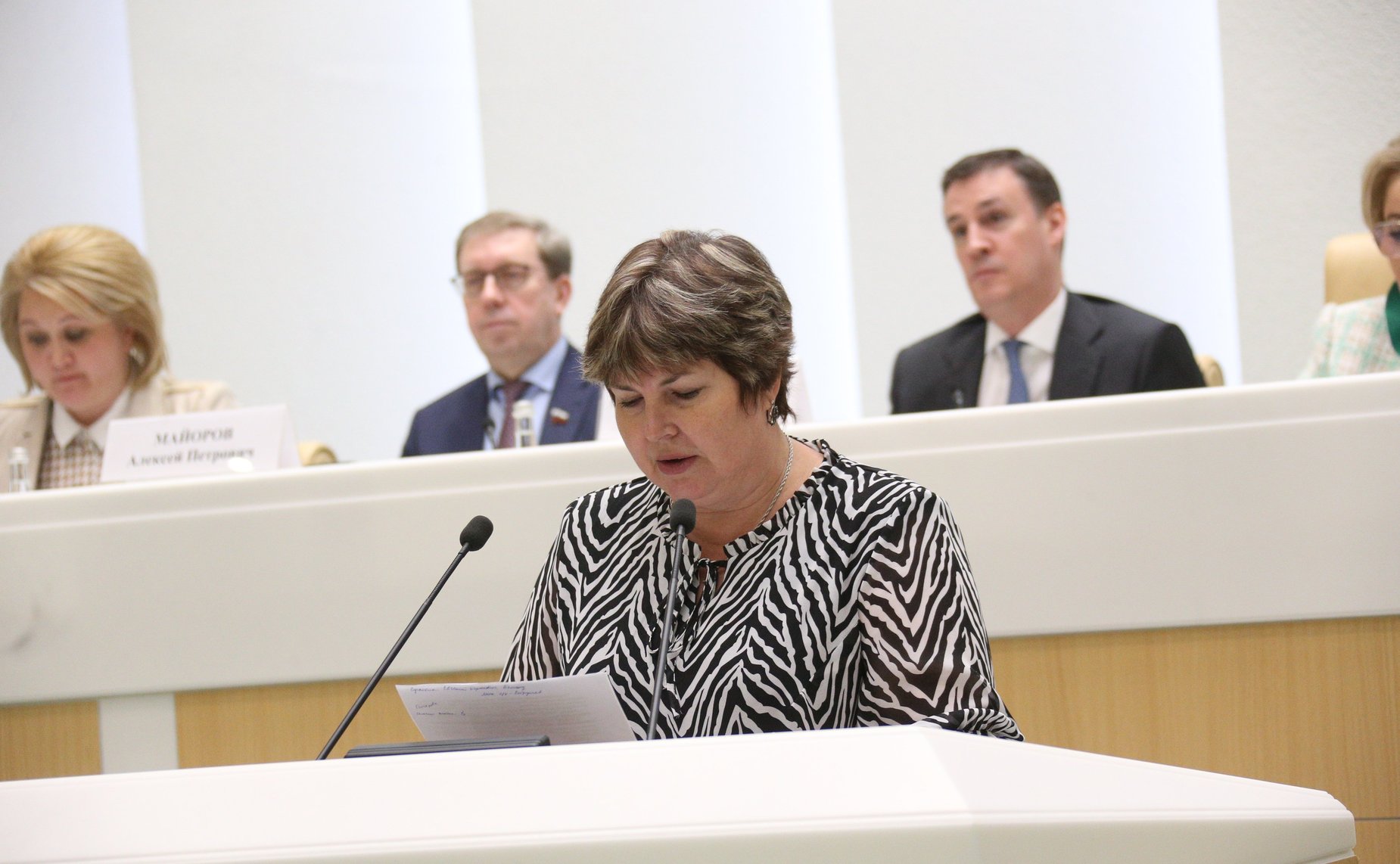 Встреча Председателя Совета Федерации Валентины Матвиенко с тружениками социальной сферы села на тему «Вопросы реализации национальных проектов и государственных программ в целях повышения уровня жизни в сельской местности»