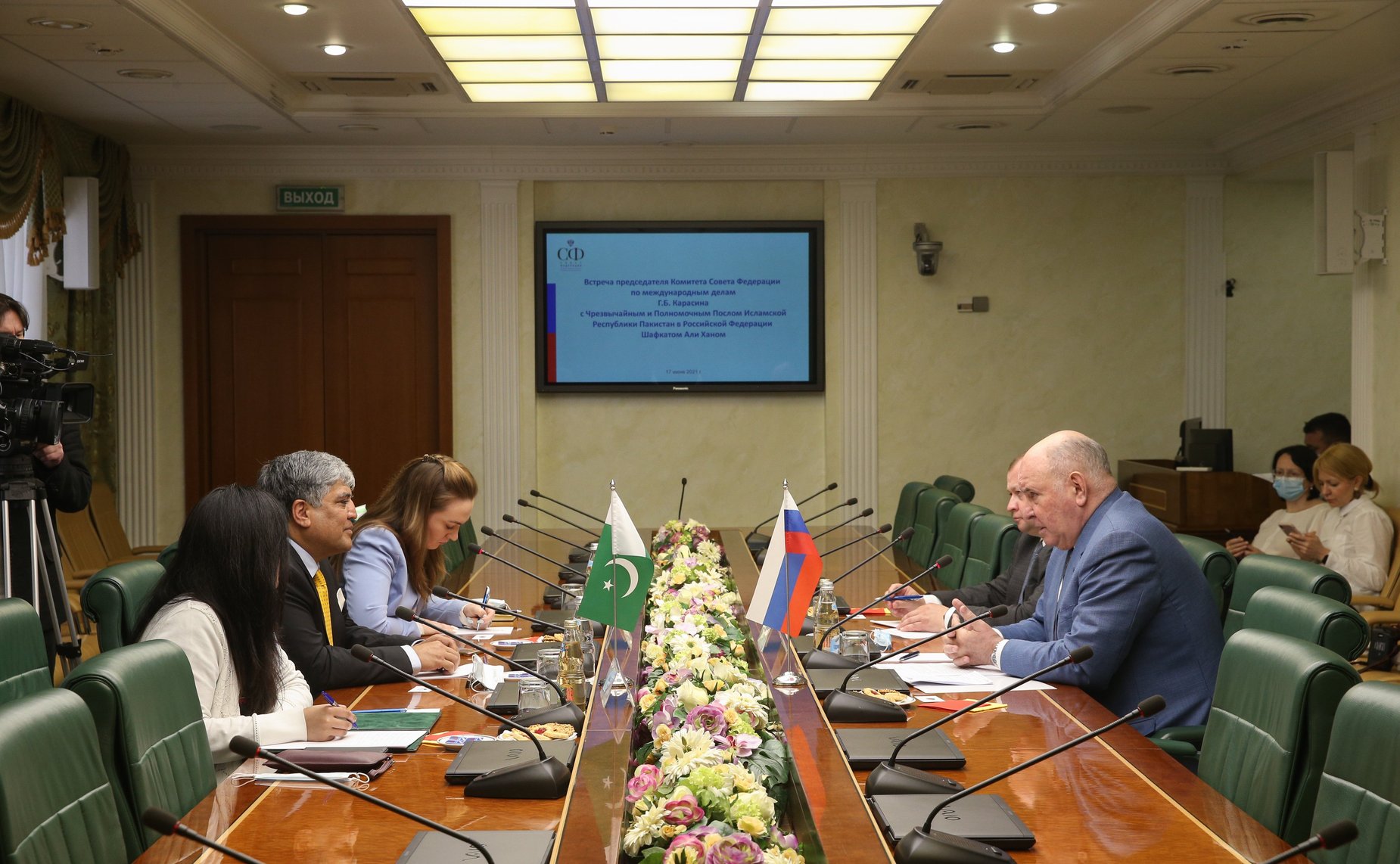 Григорий Карасин провел встречу с с Чрезвычайным и Полномочным Послом Исламской Республики Пакистан в РФ