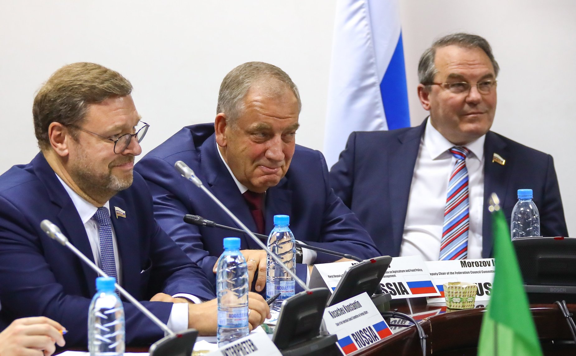 Константин Косачев, Сергей Митин и Игорь Морозов