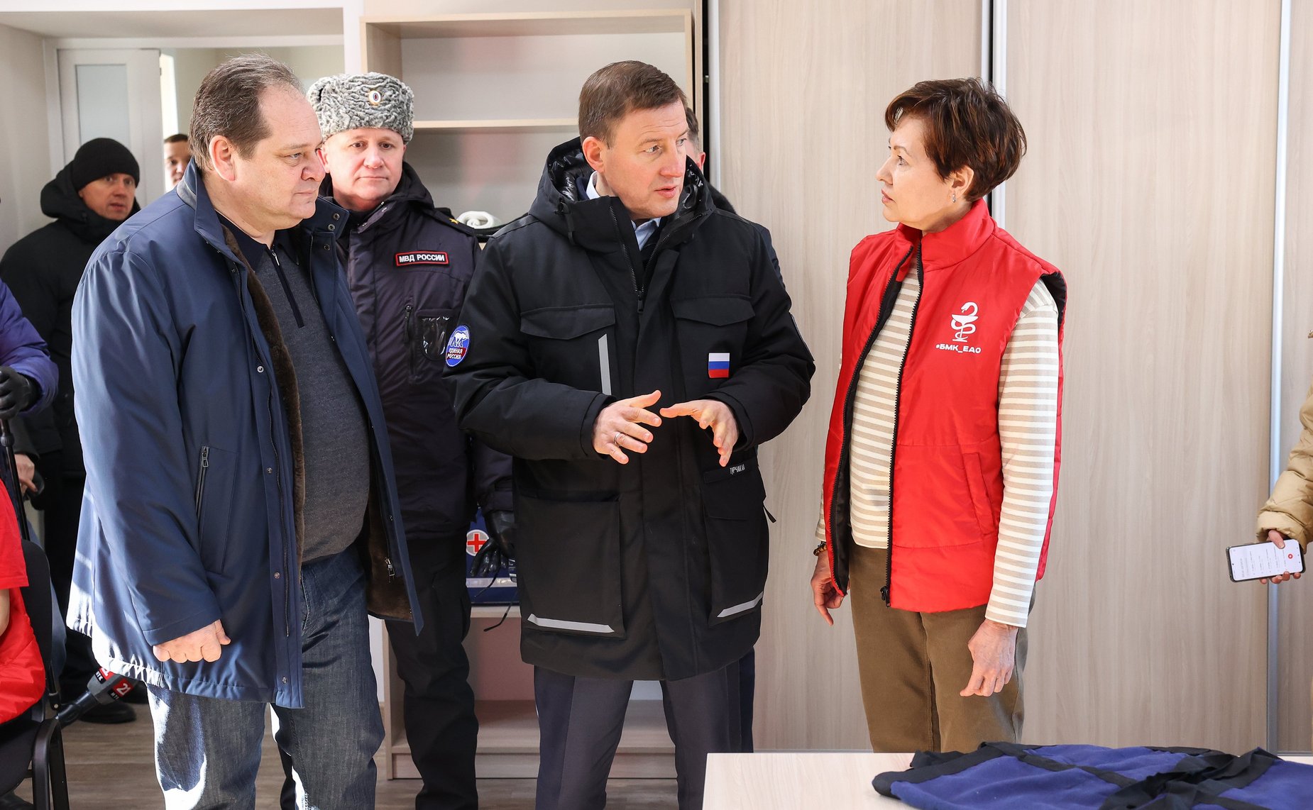 В Еврейской автономной области первый заместитель Председателя СФ Андрей Турчак с губернатором Ростиславом Гольдштейном посетили полевой учебно-тренировочный комплекс