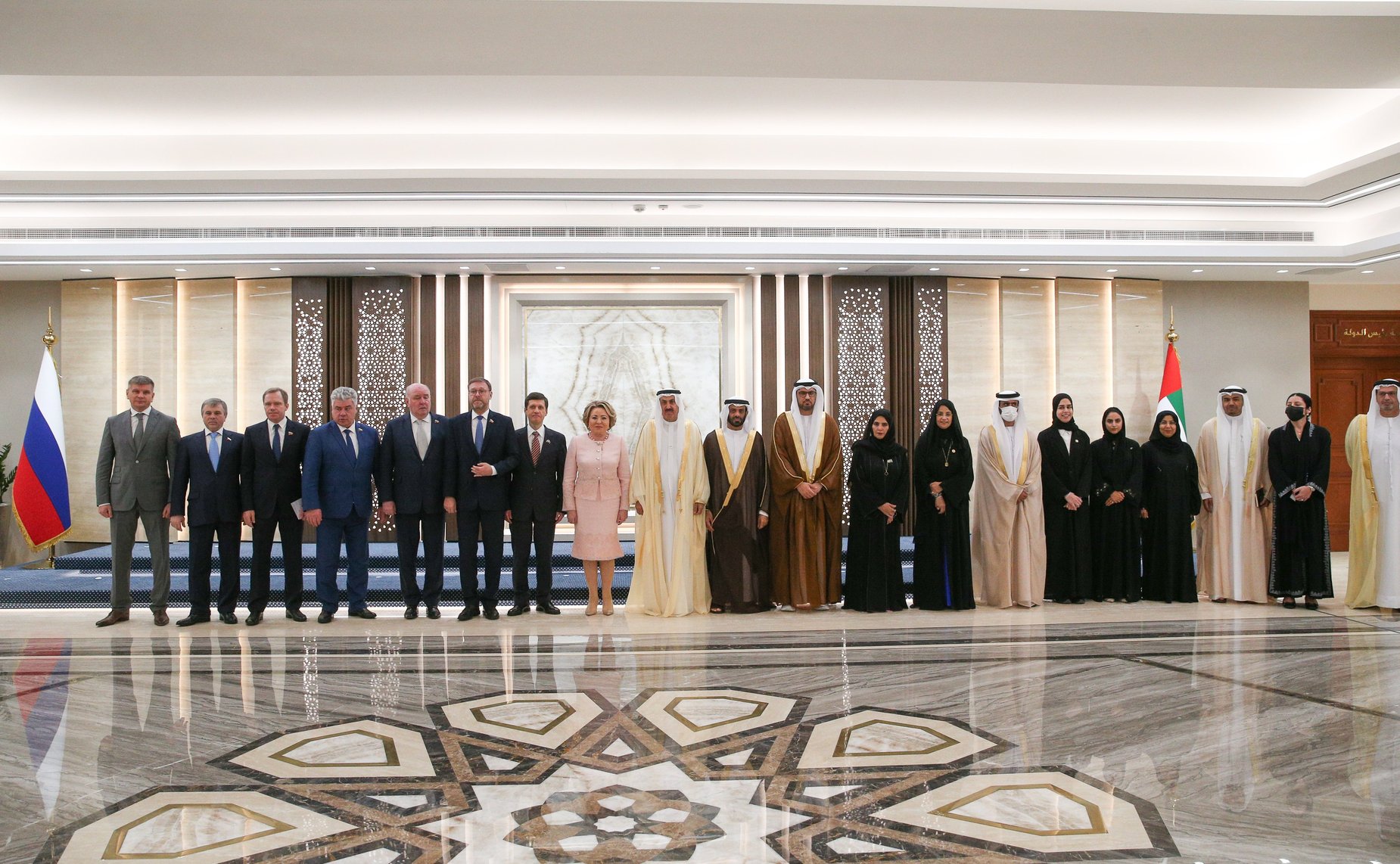 Встреча Председателя СФ Валентины Матвиенко с Председателем Федерального национального совета ОАЭ