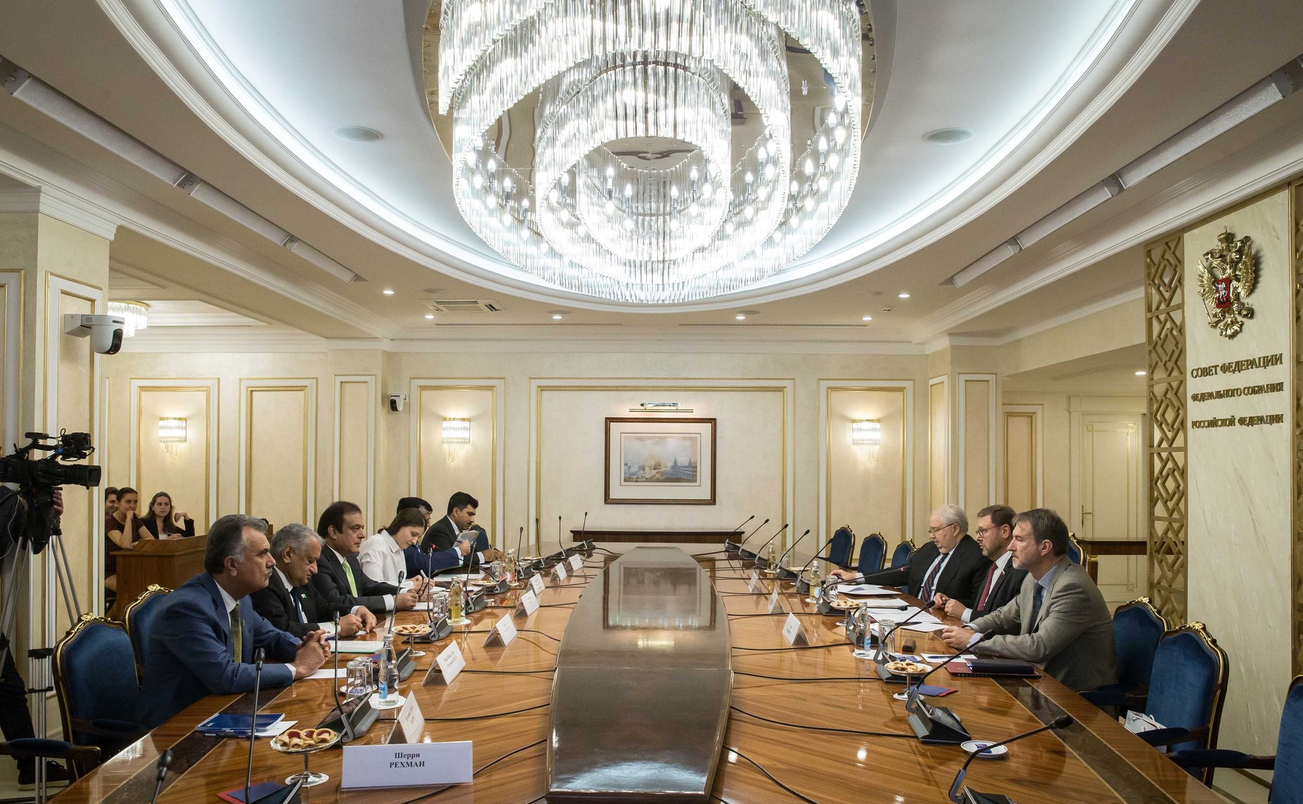 Встреча Константина Косачева с делегацией Сената Пакистана во главе с сенатором С.Ш. Фаразом