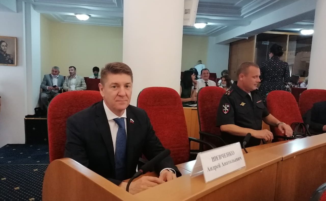 Андрей Шевченко принял участие в заседании Законодательного Собрания Оренбургской области