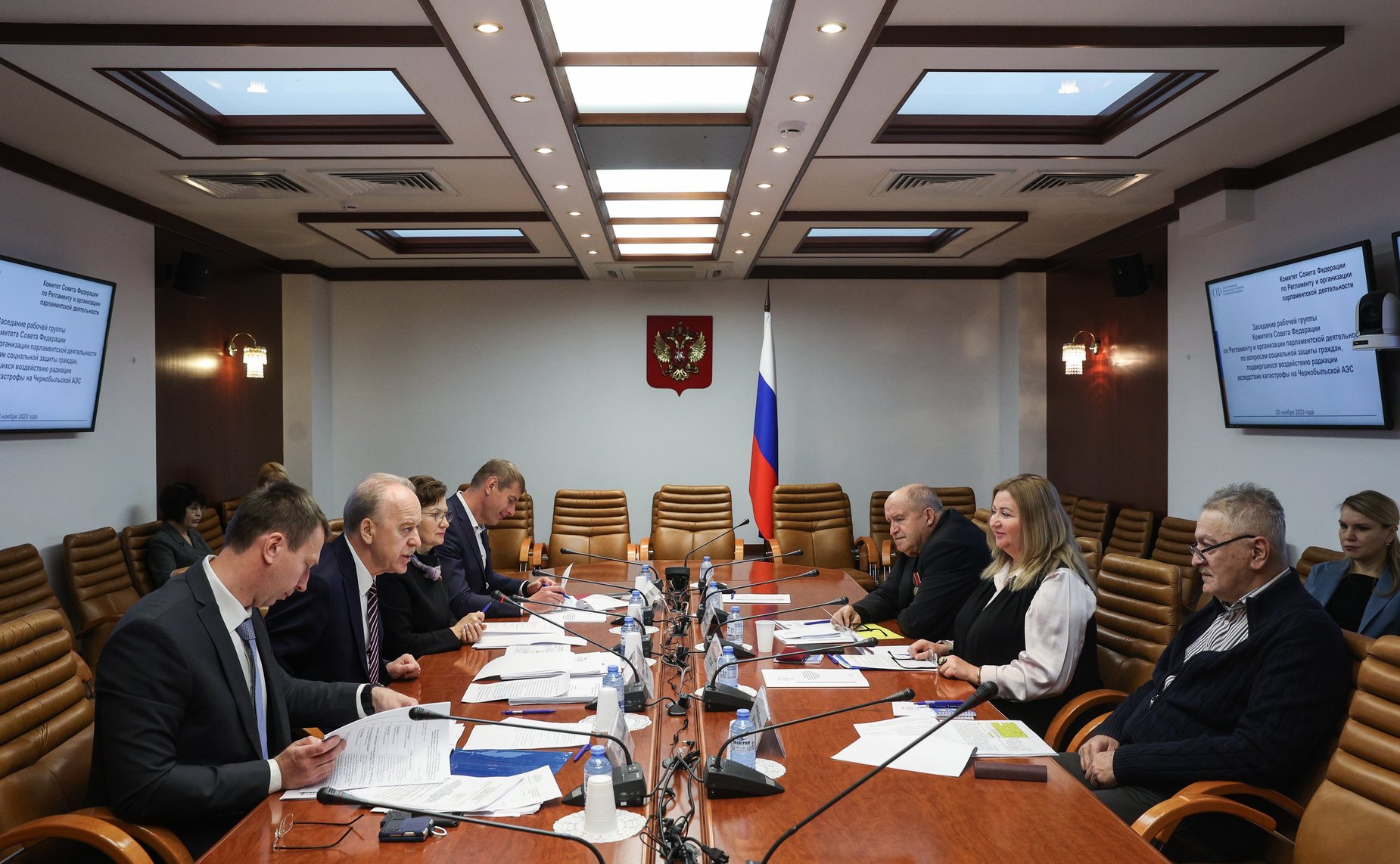 Заседание рабочей группы Комитета СФ по Регламенту и организации парламентской деятельности по вопросам социальной защиты граждан, подвергшихся воздействию радиации вследствие катастрофы на Чернобыльской АЭС