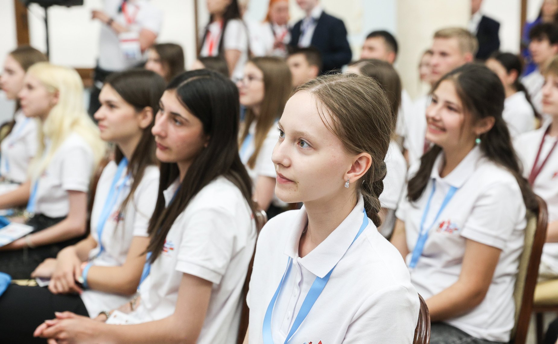 Валентина Матвиенко и Наталья Кочанова встретились с участниками культурно-образовательного проекта «Поезд Памяти». Мероприятие состоялось в Уфе в рамках Х Форума регионов России и Беларуси