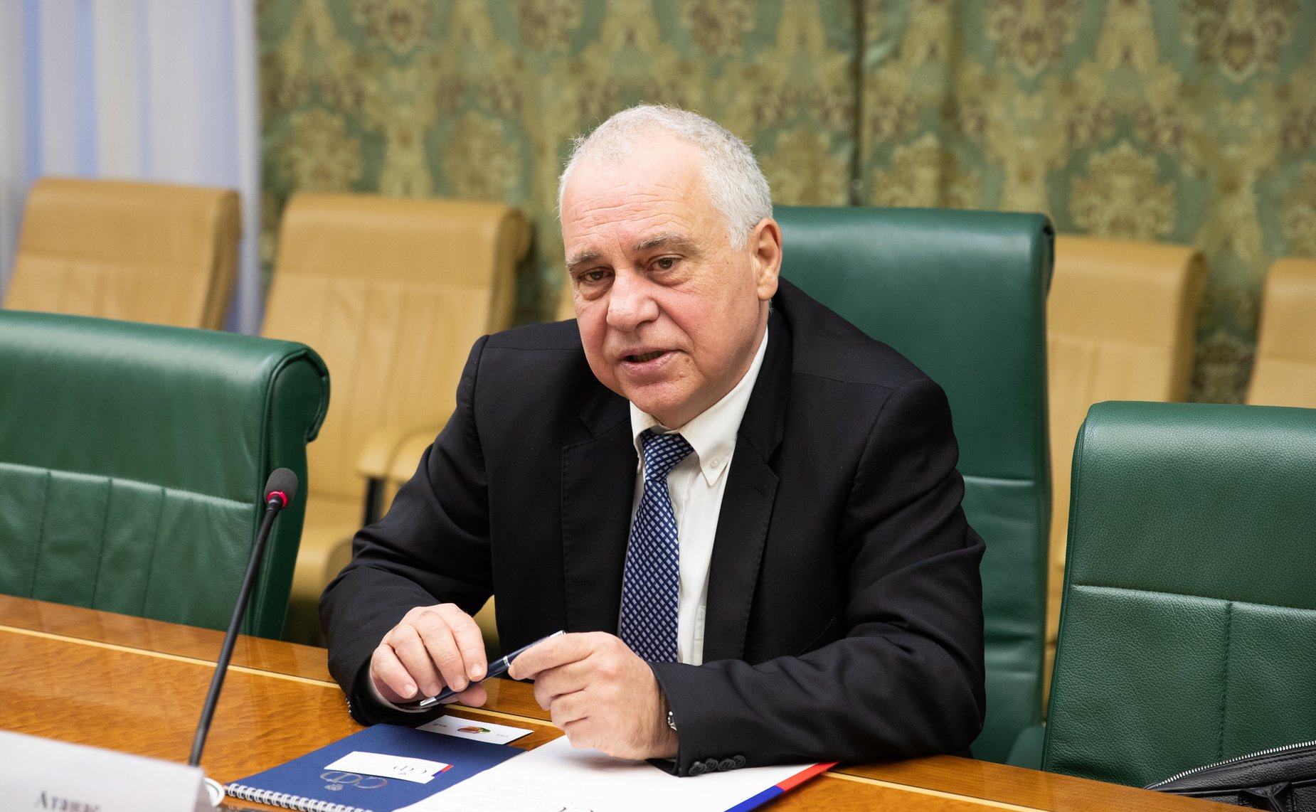 Встреча Андрея Климова с Чрезвычайным и Полномочным Послом Республики Болгарии в Российской Федерации Атанасом Крыстиным