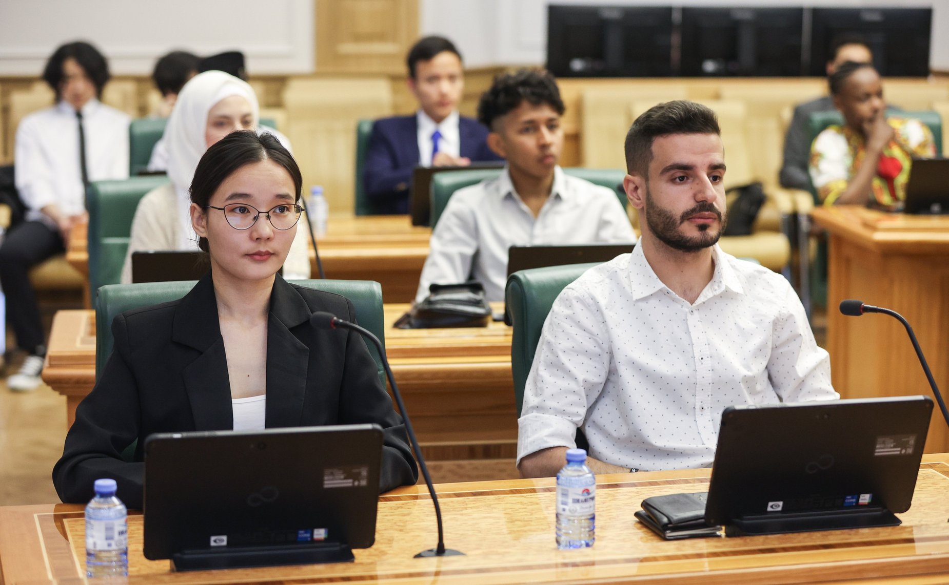 Церемония награждения победителей IV Конкурса чтецов среди студентов аспирантов из стран Азии и Африки «Победа в сердцах поколений» в рамках подготовки к Саммиту Россия-Африка