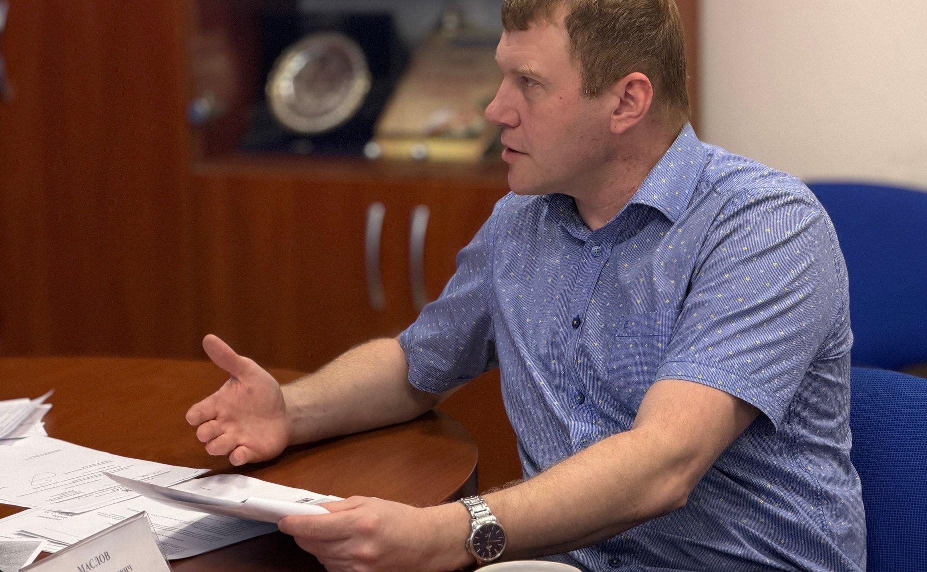 Роман Маслов провел прием жителей Череповца