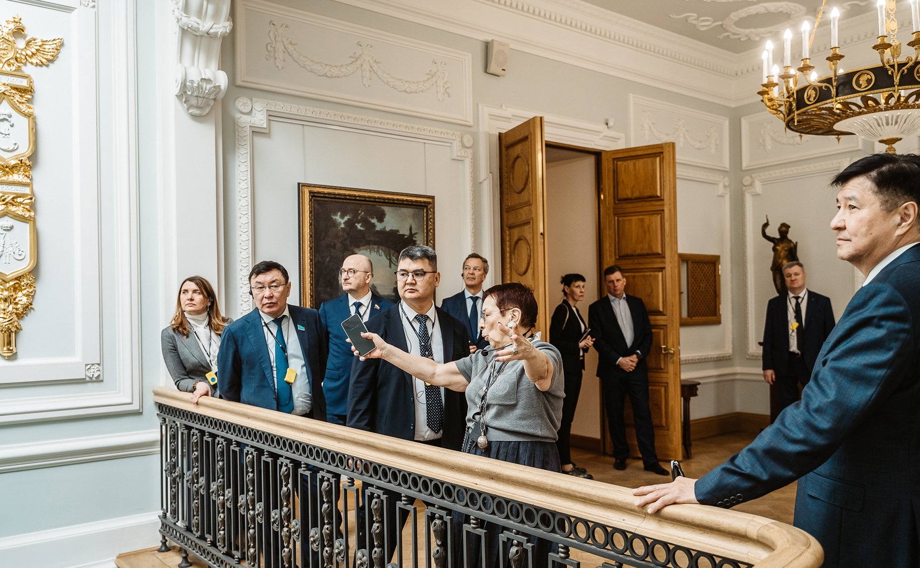 Участники 23-го заседания Комиссии по сотрудничеству между Советом Федерации и Сенатом Парламента Республики Казахстан посетили Тверской императорский путевой дворец