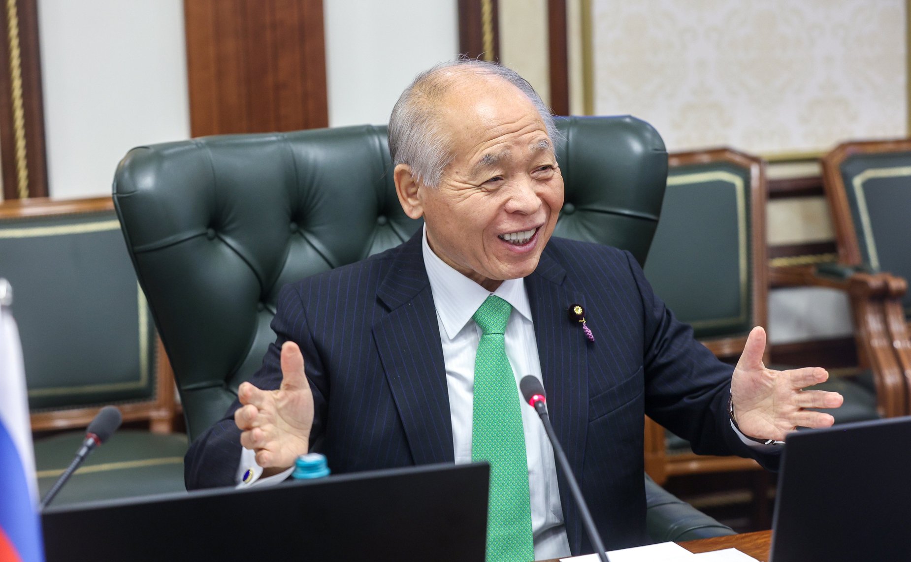 Встреча заместителя Председателя СФ Константина Косачева с депутатом Палаты советников Парламента Японии Мунэо Судзуки