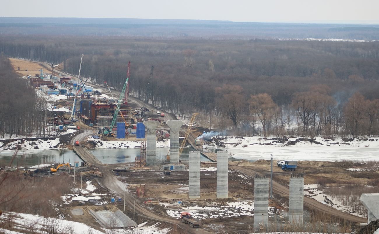 Николай Федоров ознакомился с ходом строительства шестого этапа скоростной автомобильной дороги М-12 «Москва – Нижний Новгород – Казань» в Чувашии