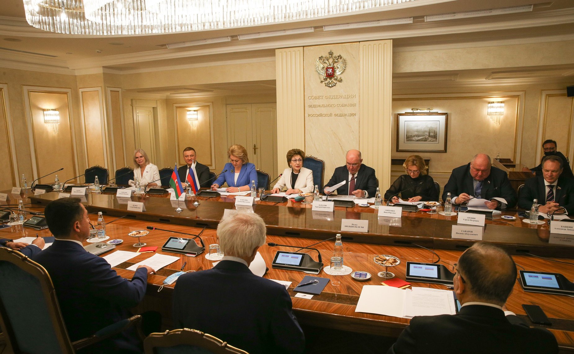 Заседание Межпарламентской комиссии по сотрудничеству Федерального Собрания России и Милли Меджлиса Азербайджана