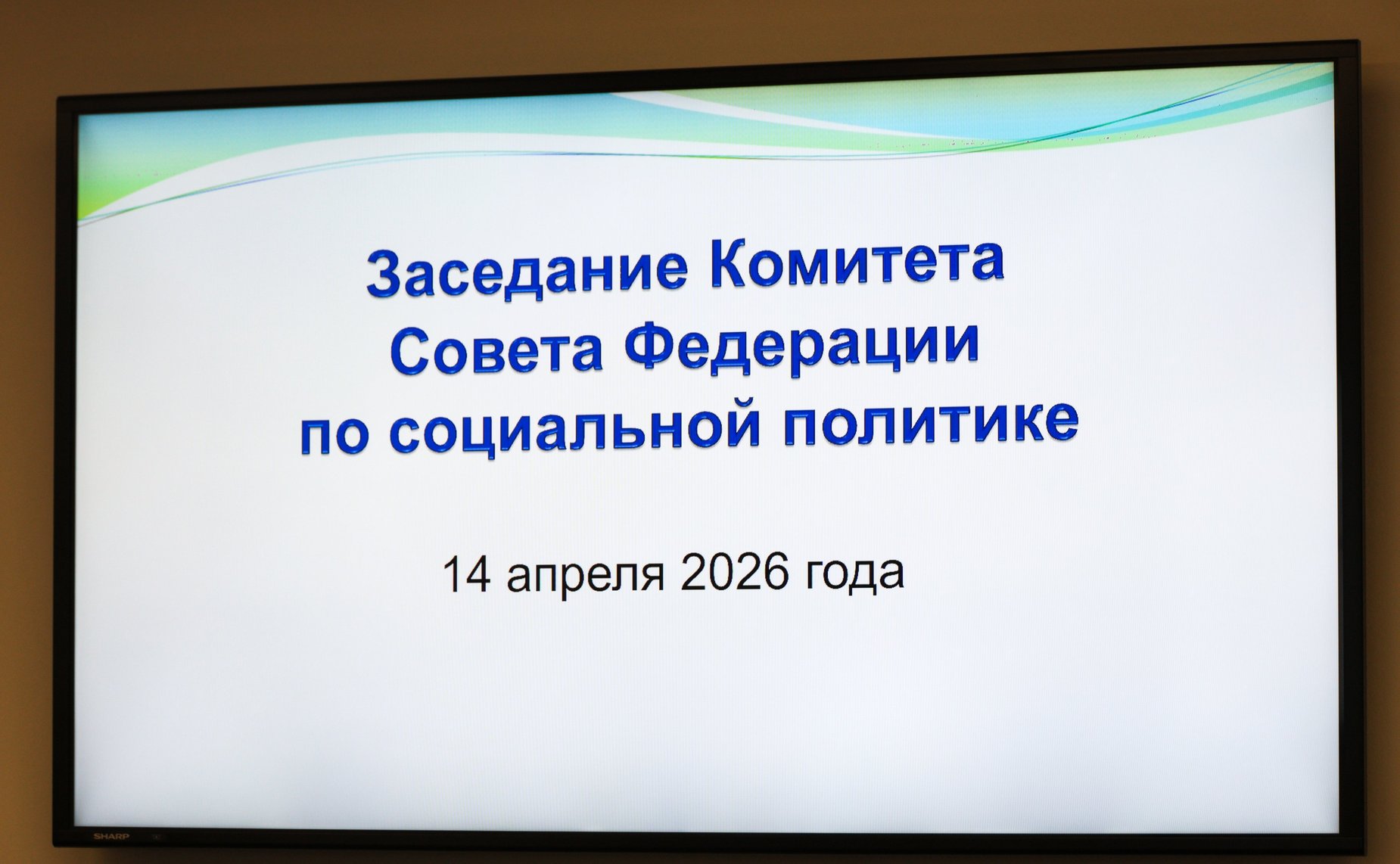 Заседание Комитета Совета Федерации по социальной политике