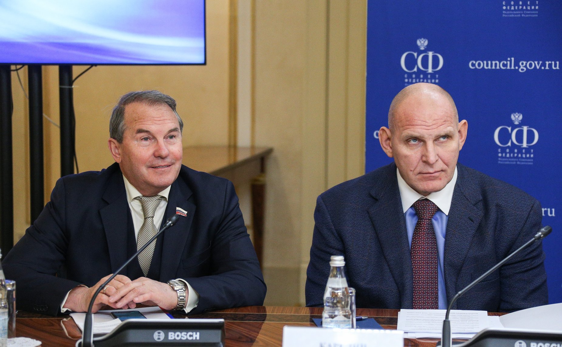 Заседание Комиссии по сотрудничеству Совета Федерации ФС Российской Федерации и Маджлиси милли Маджлиси Оли Республики Таджикистан