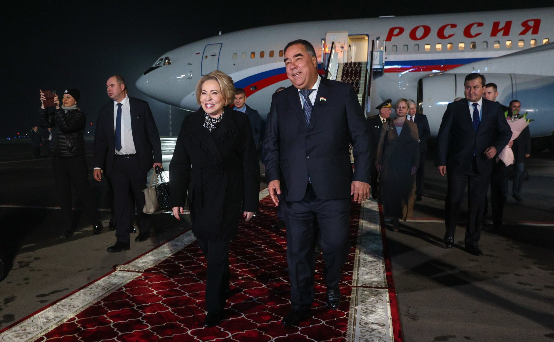 Рабочий визит делегации Совета Федерации во главе с Председателем СФ Валентиной Матвиенко в Республику Таджикистан для участия в мероприятиях осенней сессии МПА СНГ