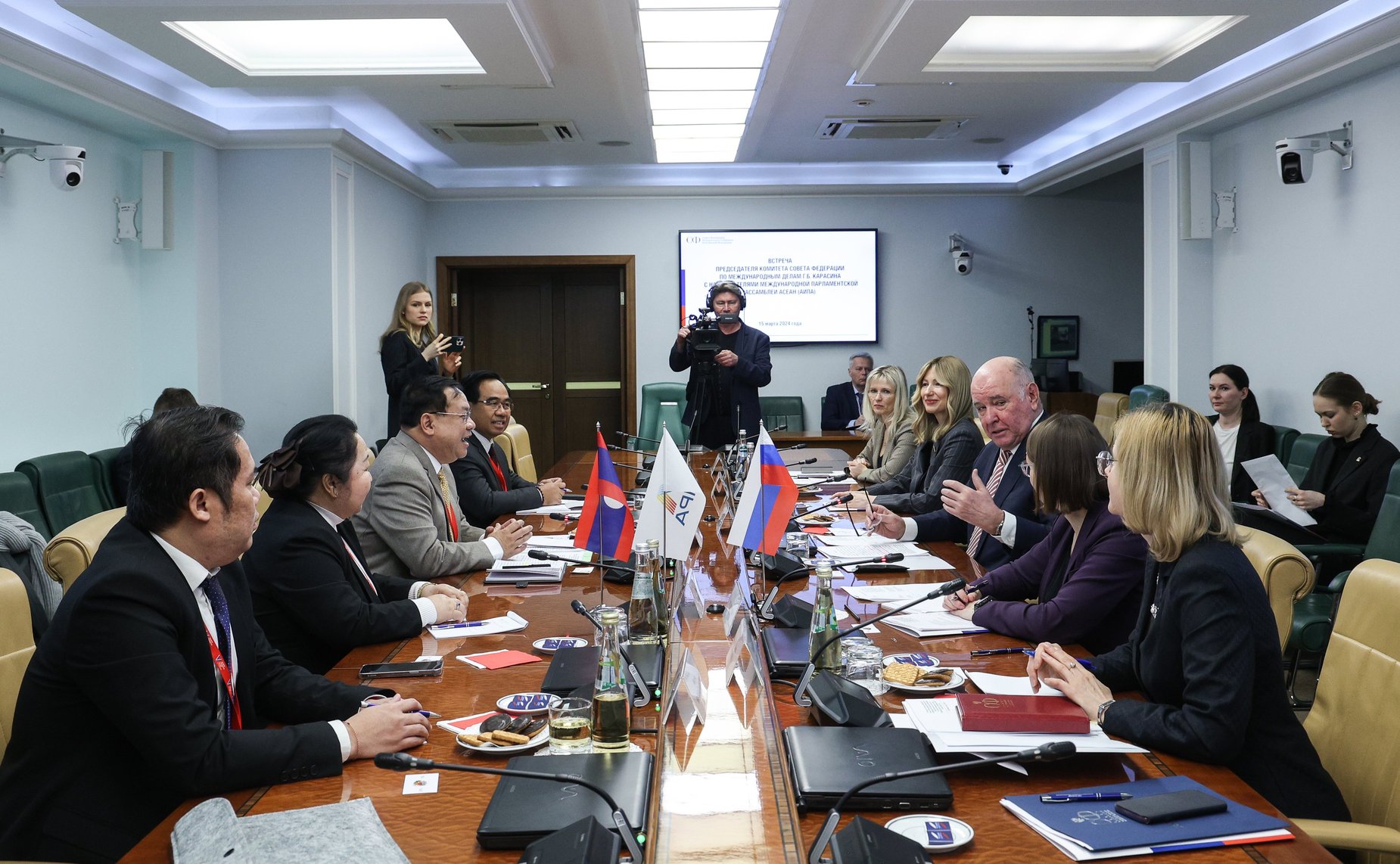 Встреча председателя Комитета Совета Федерации по международным делам Григория Карасина с наблюдателями от Международной парламентской ассамблеи АСЕАН (АИПА)