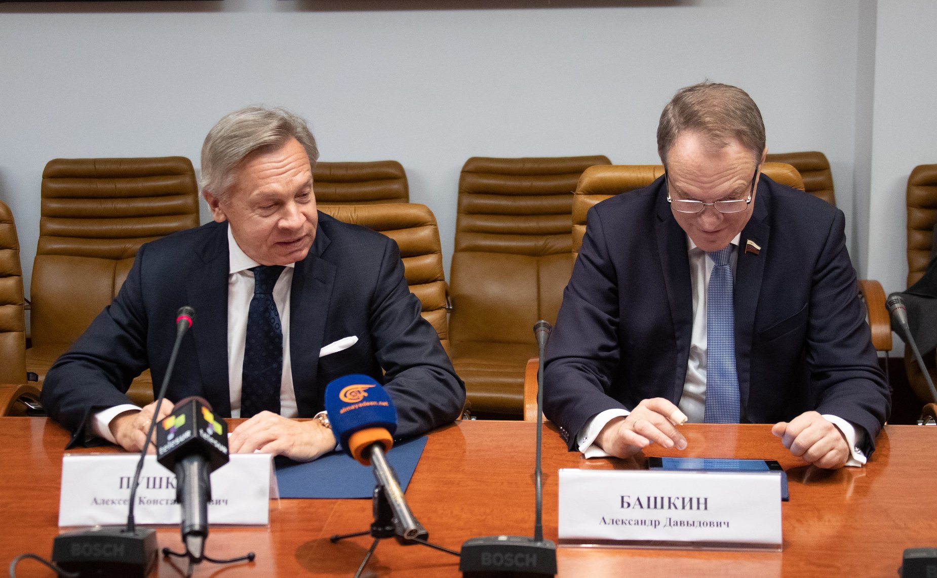 Алексей Пушков и Александр Башкин