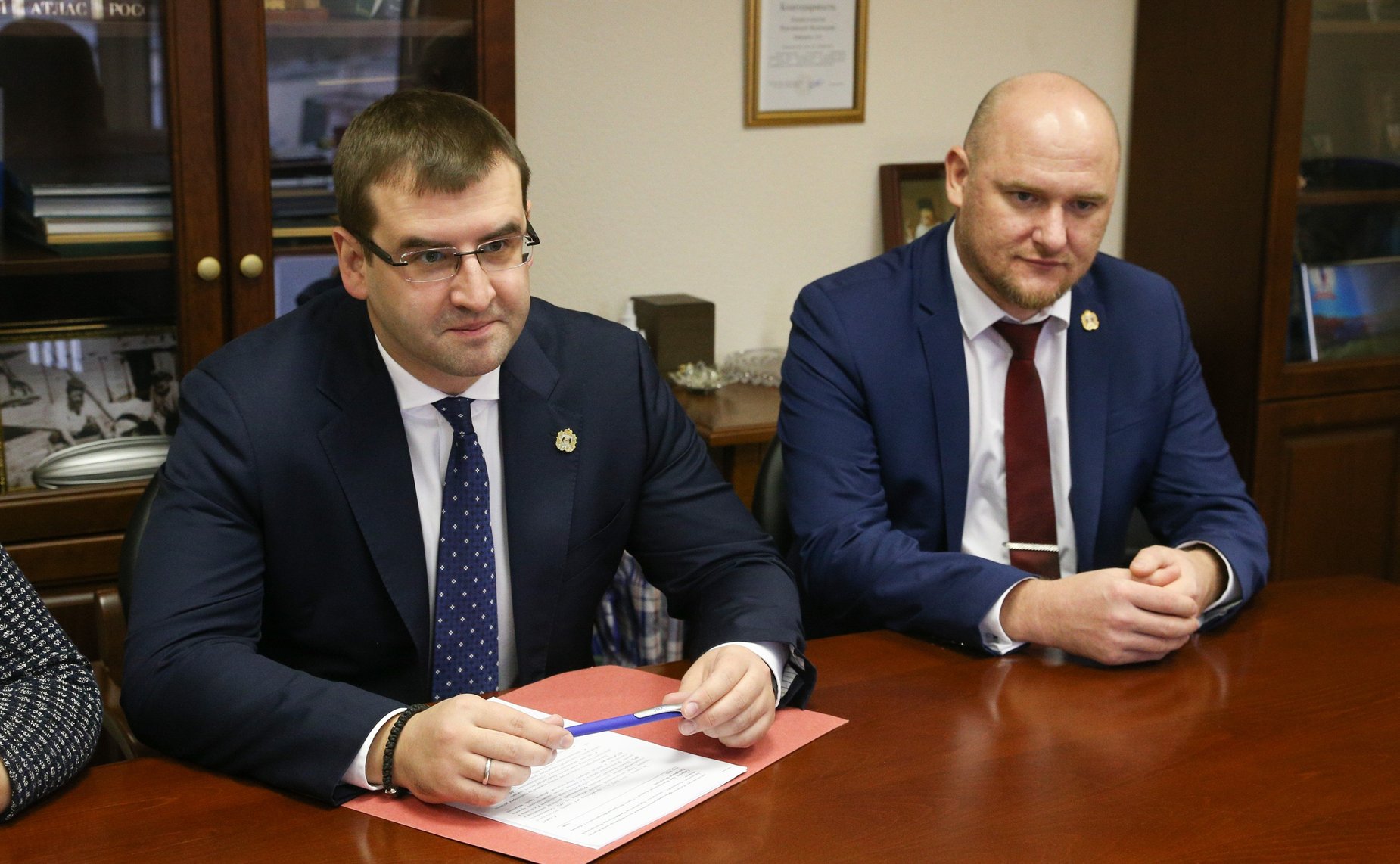 Рабочая встреча председателя Комитета СФ по аграрно-продовольственной политике и природопользованию Александра Двойных с представителями делегации Новгородской области