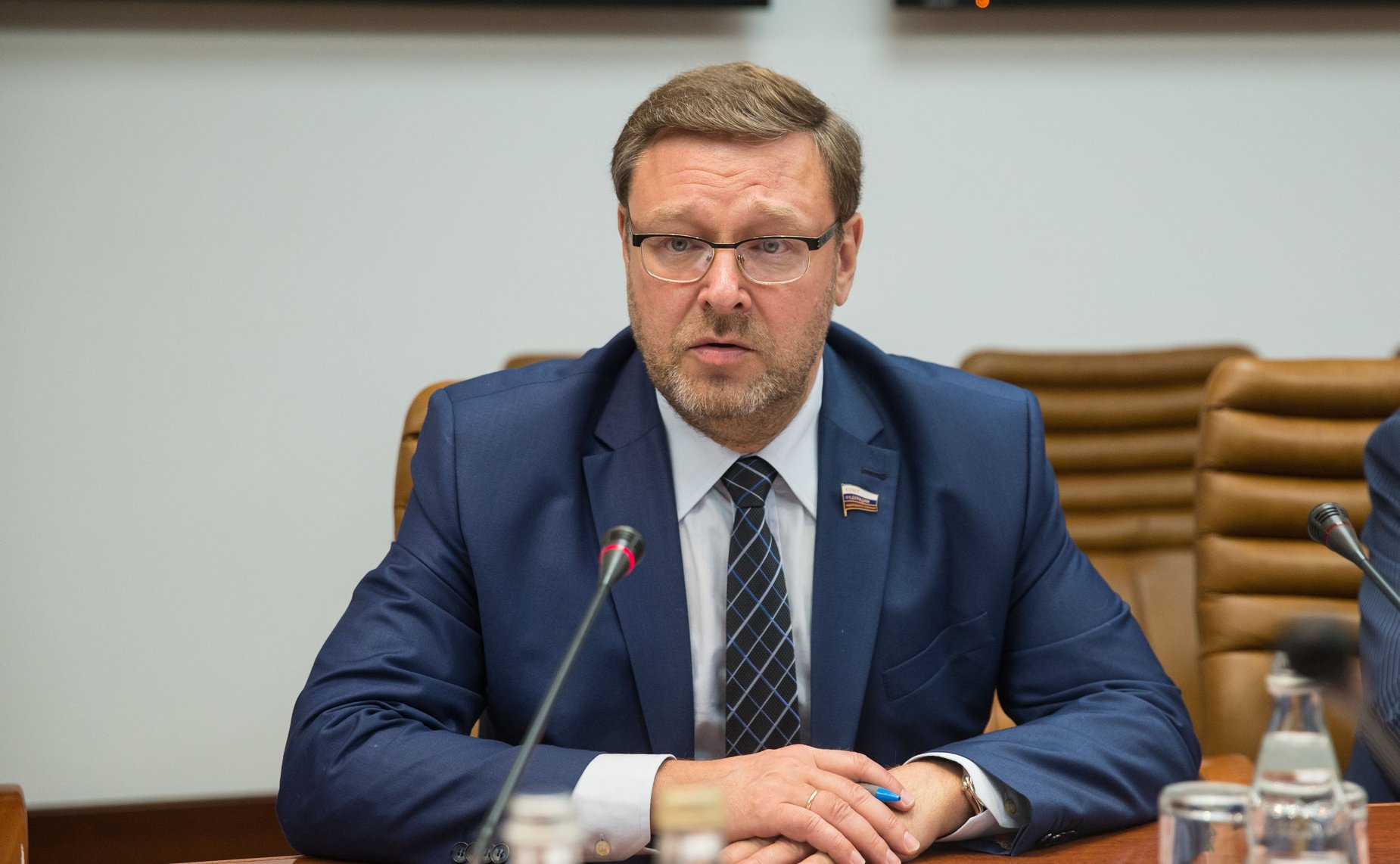 Встреча Константина Косачева с председателем японской партии «Большая земля» Мунэо Судзуки