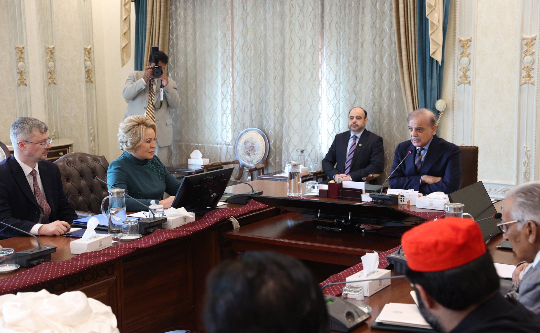 Встреча Председателя Совета Федерации Валентины Матвиенко с премьер-министром Исламской Республики Пакистан Шехбазом Шарифом