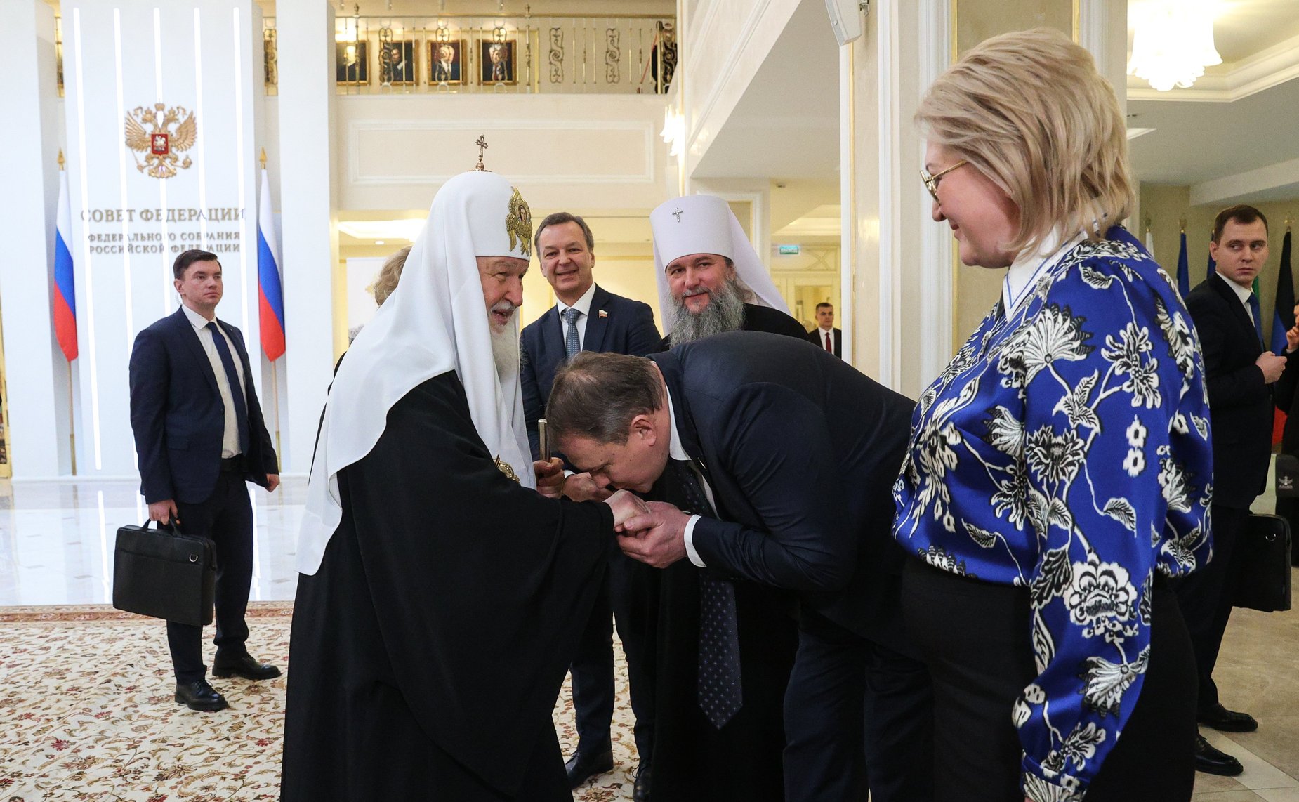 Встреча Председателем Совета Федерации Валентиной Матвиенко Святейшего Патриарха Московского и всея Руси Кирилла в Совете Федерации