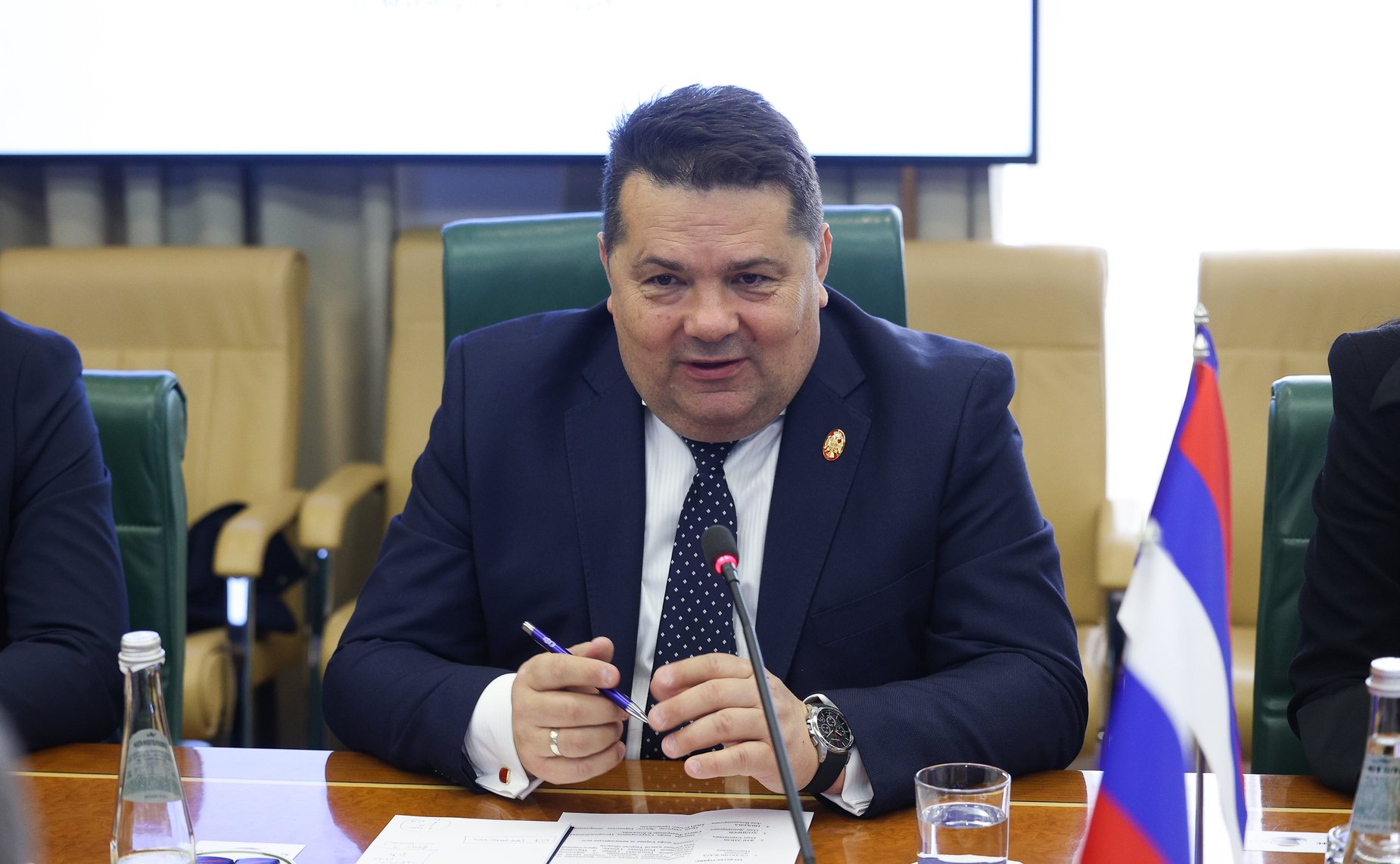 Константин Косачев встретился с Председателем Народной скупщины Республики Сербской (Босния и Герцеговина) Ненадом Стевандичем