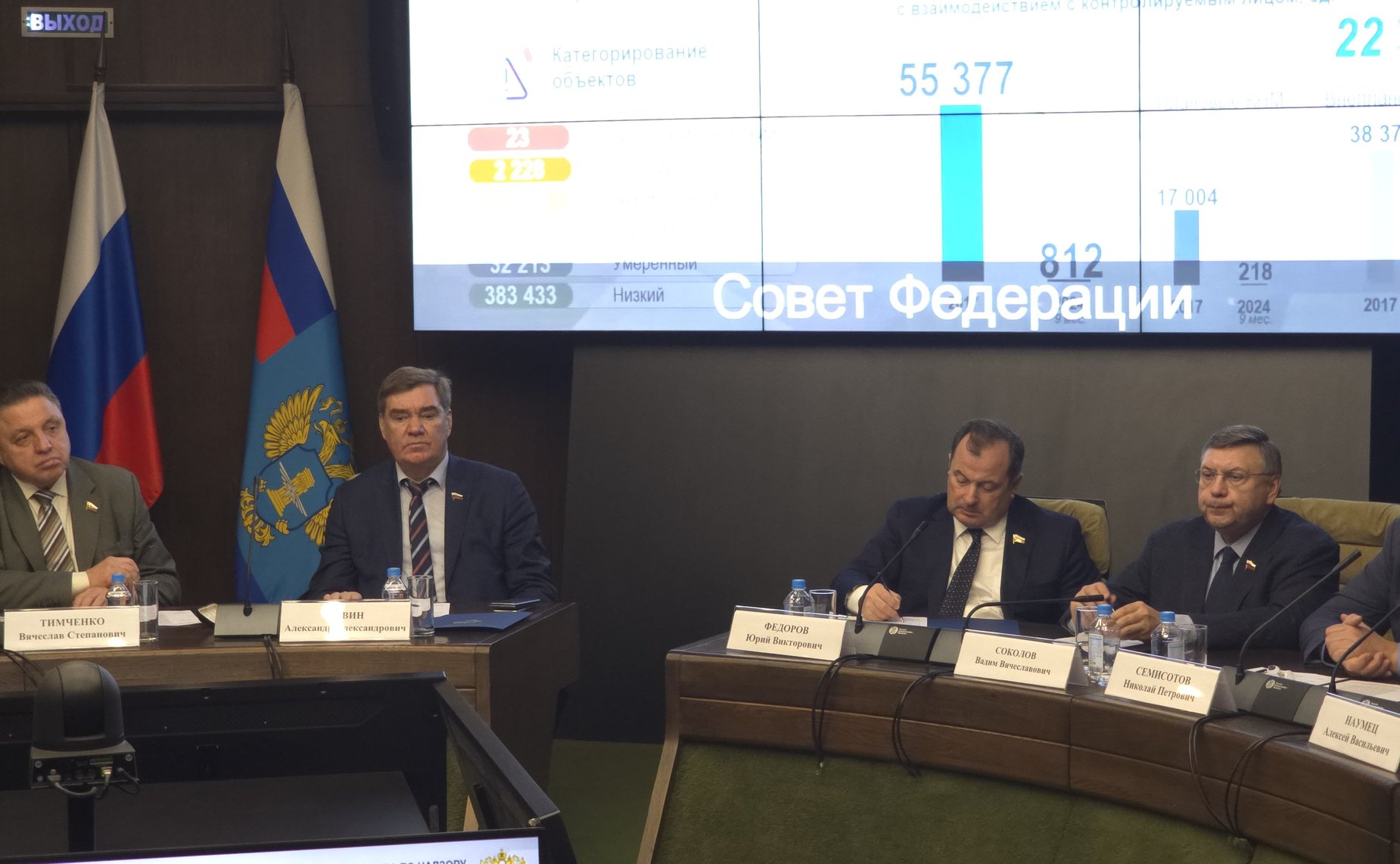 Совещание Комитета Совета Федерации по Регламенту и организации парламентской деятельности совместно с Федеральной службой по надзору в сфере транспорта