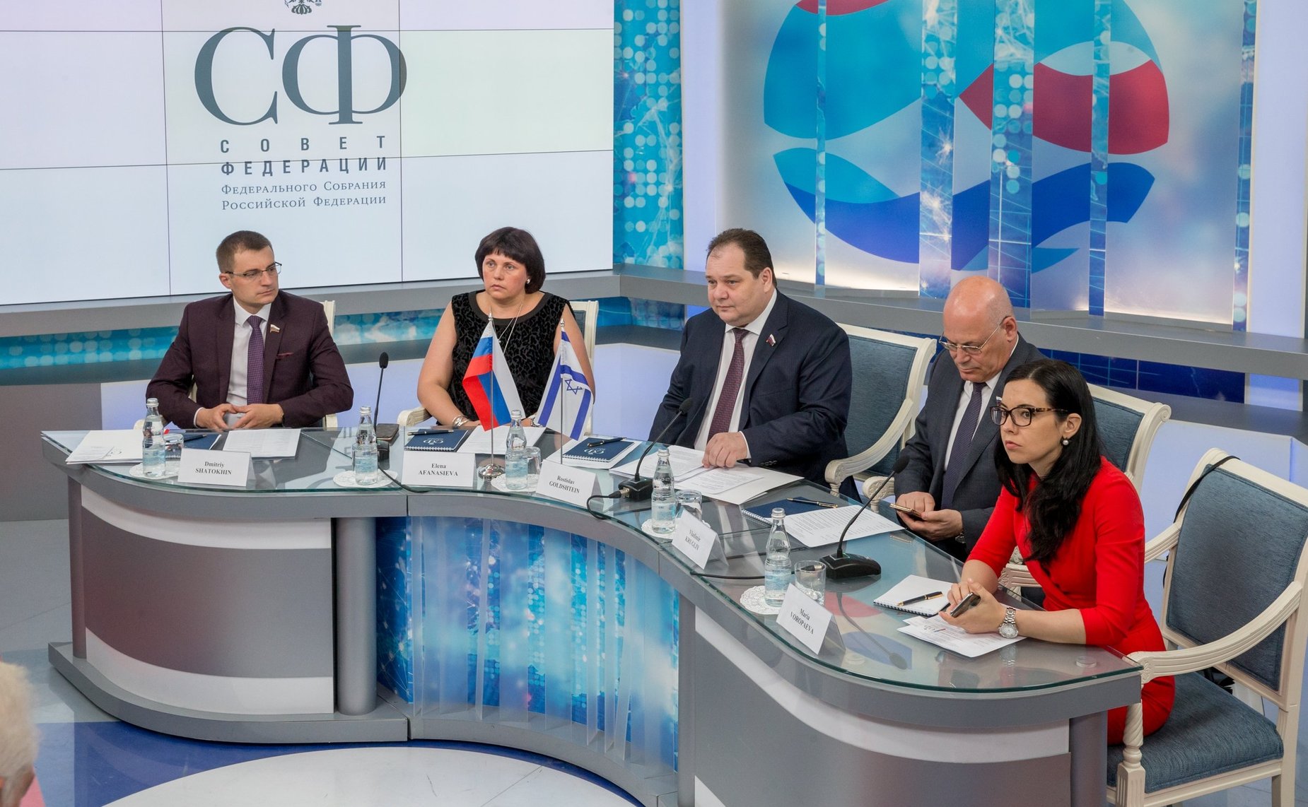 Встреча сенаторов с делегацией школьников-участников проекта «Молодые послы из Израиля»